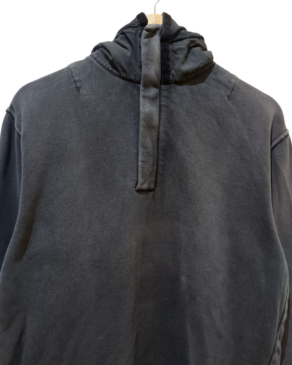 CP Company AW 1998 1/4 Zip Raised Hooded Sweatshirt - (L)