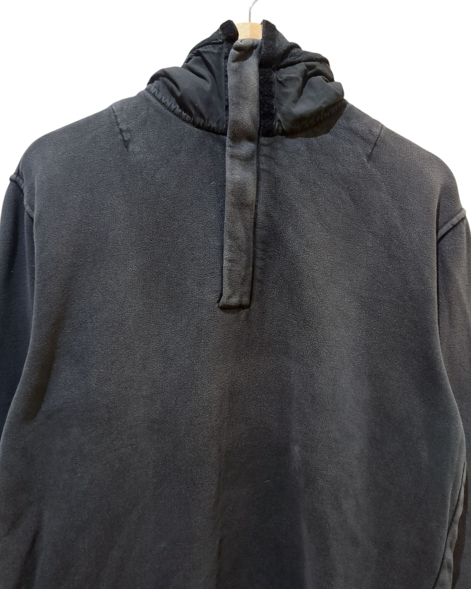 CP Company AW 1998 1/4 Zip Raised Hooded Sweatshirt - (L)