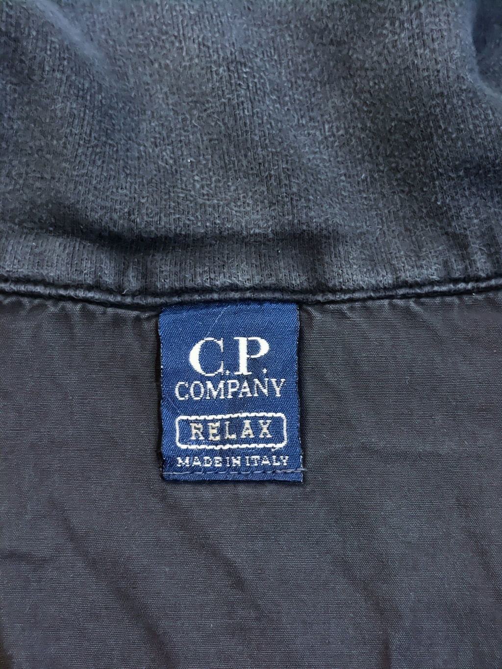 CP Company AW 1998 1/4 Zip Raised Hooded Sweatshirt - (L)