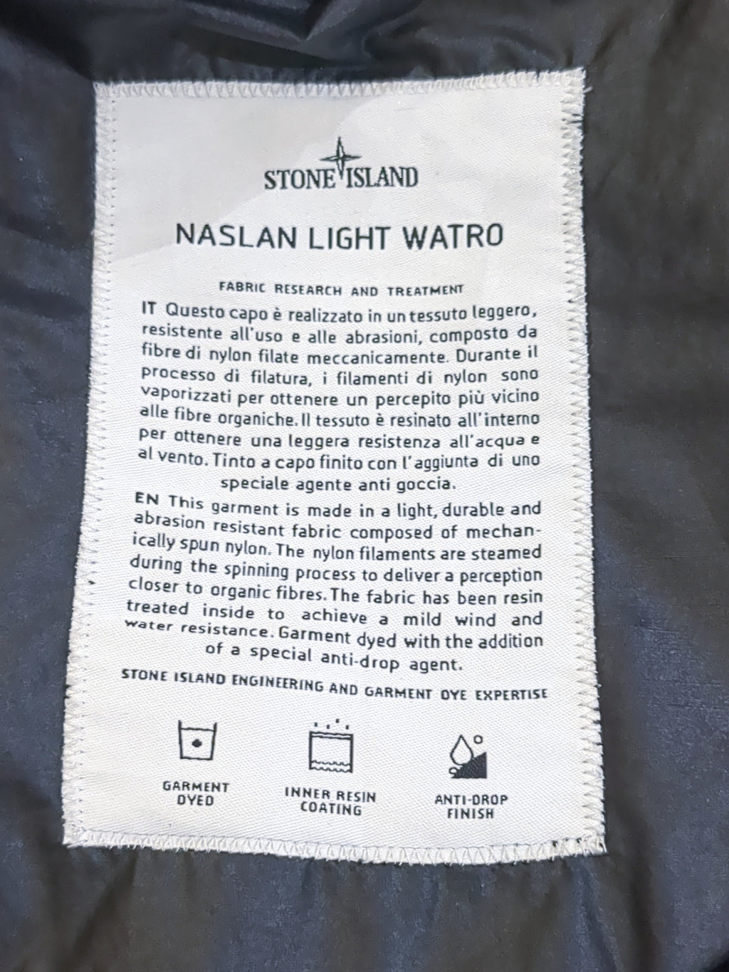 Stone Island Naslan Light Watro Hooded Jacket - (XL)