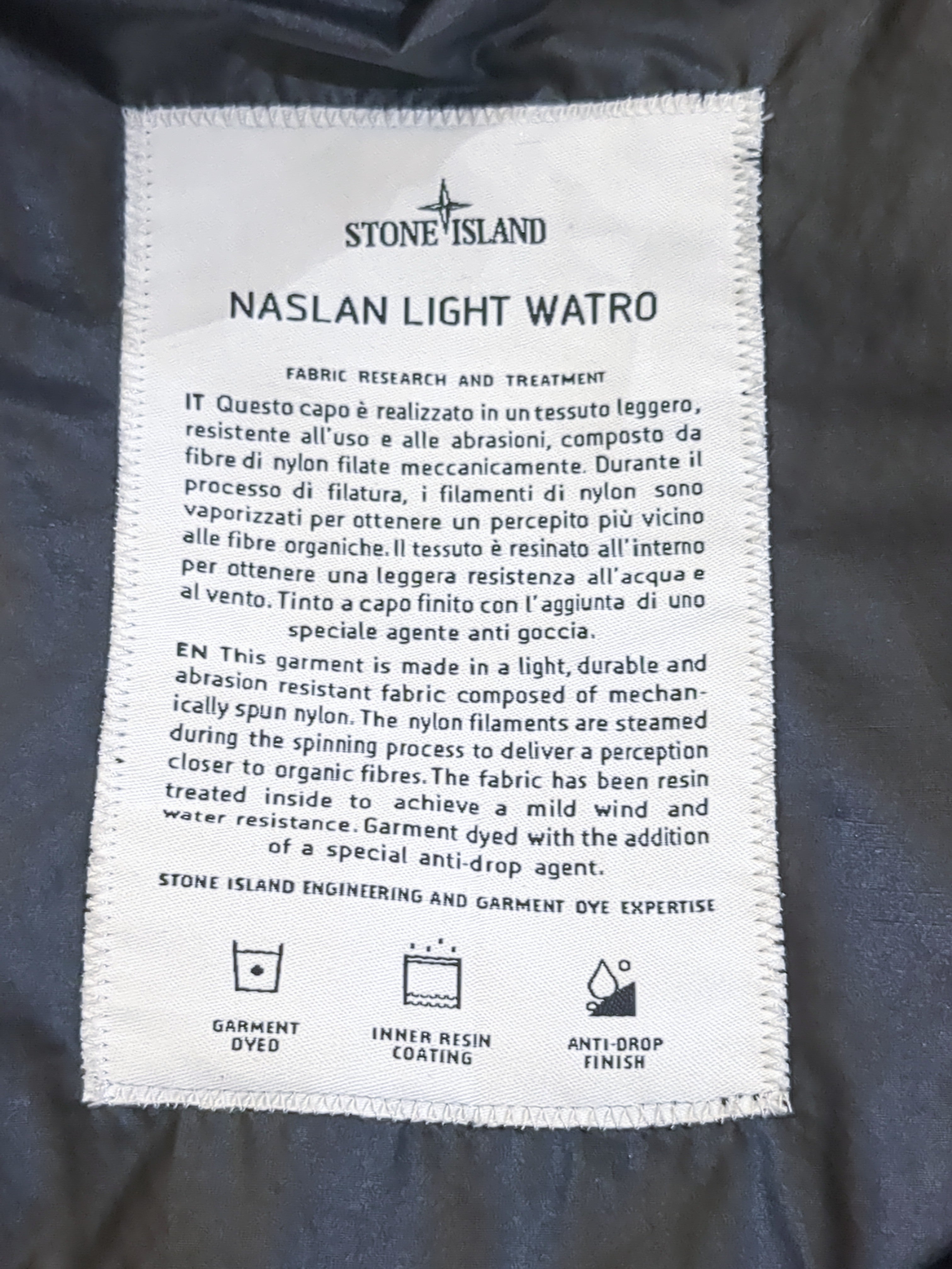 Stone Island Naslan Light Watro Hooded Jacket - (XL)