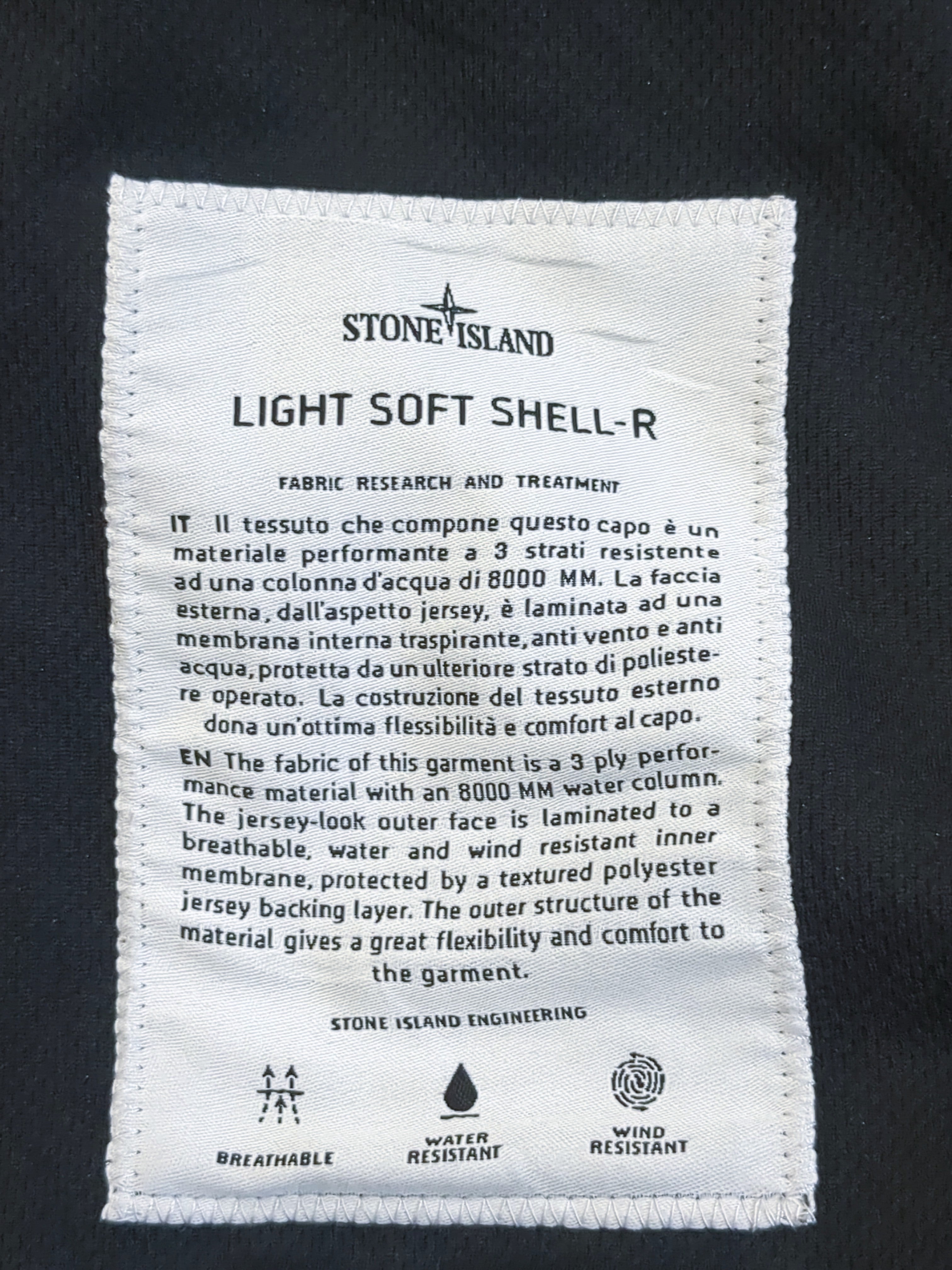 Stone Island 2015 Light Soft Shell R Jacket - (XL)