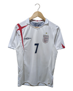 2005-07 Umbro England Home Shirt #7 Beckham - (S)