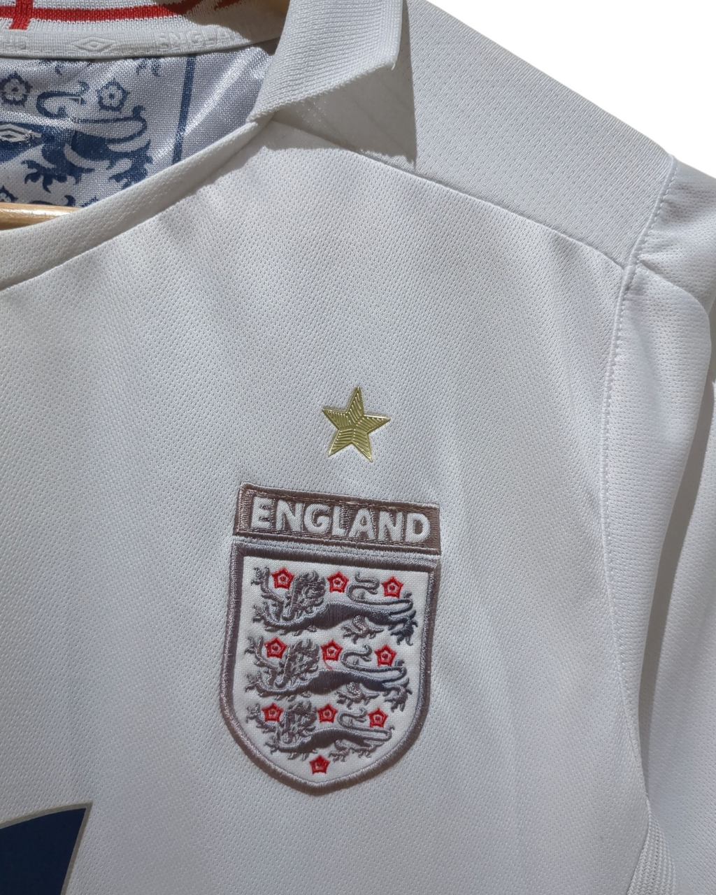 2005-07 Umbro England Home Shirt #7 Beckham - (S)