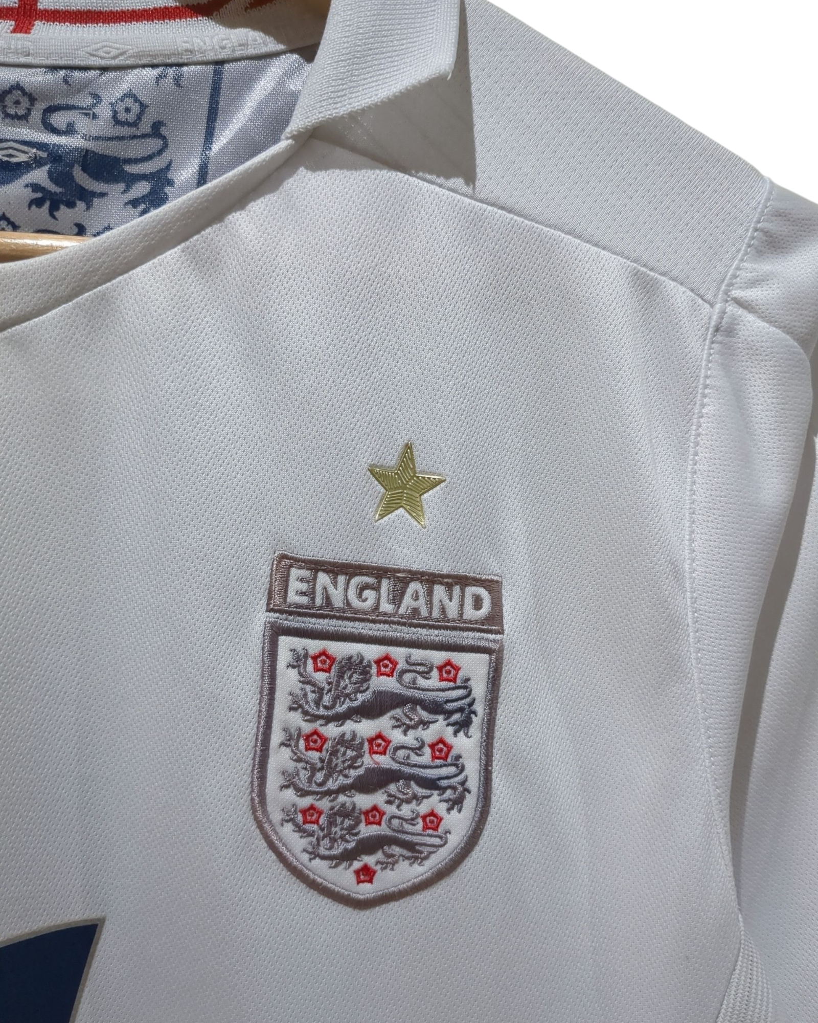 2005-07 Umbro England Home Shirt #7 Beckham - (S)