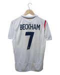 2005-07 England Umbro Home Shirt #7 Beckham - (S)