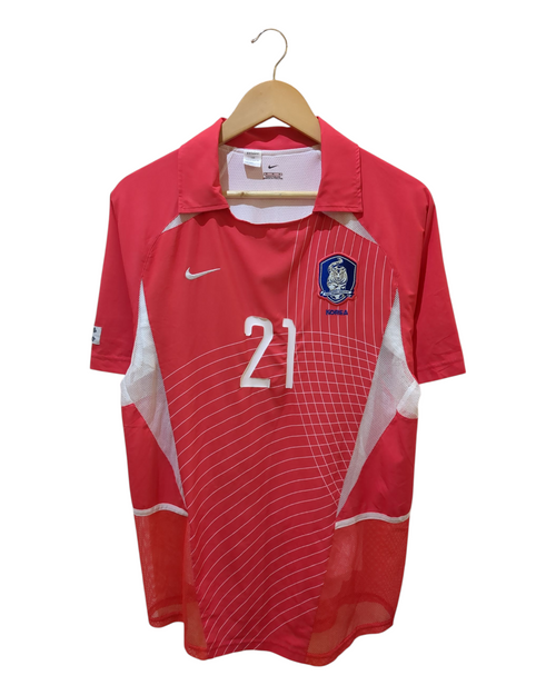 2002-03 Nike South Korea Player Issue Home Shirt #21 J.S Park - (M)