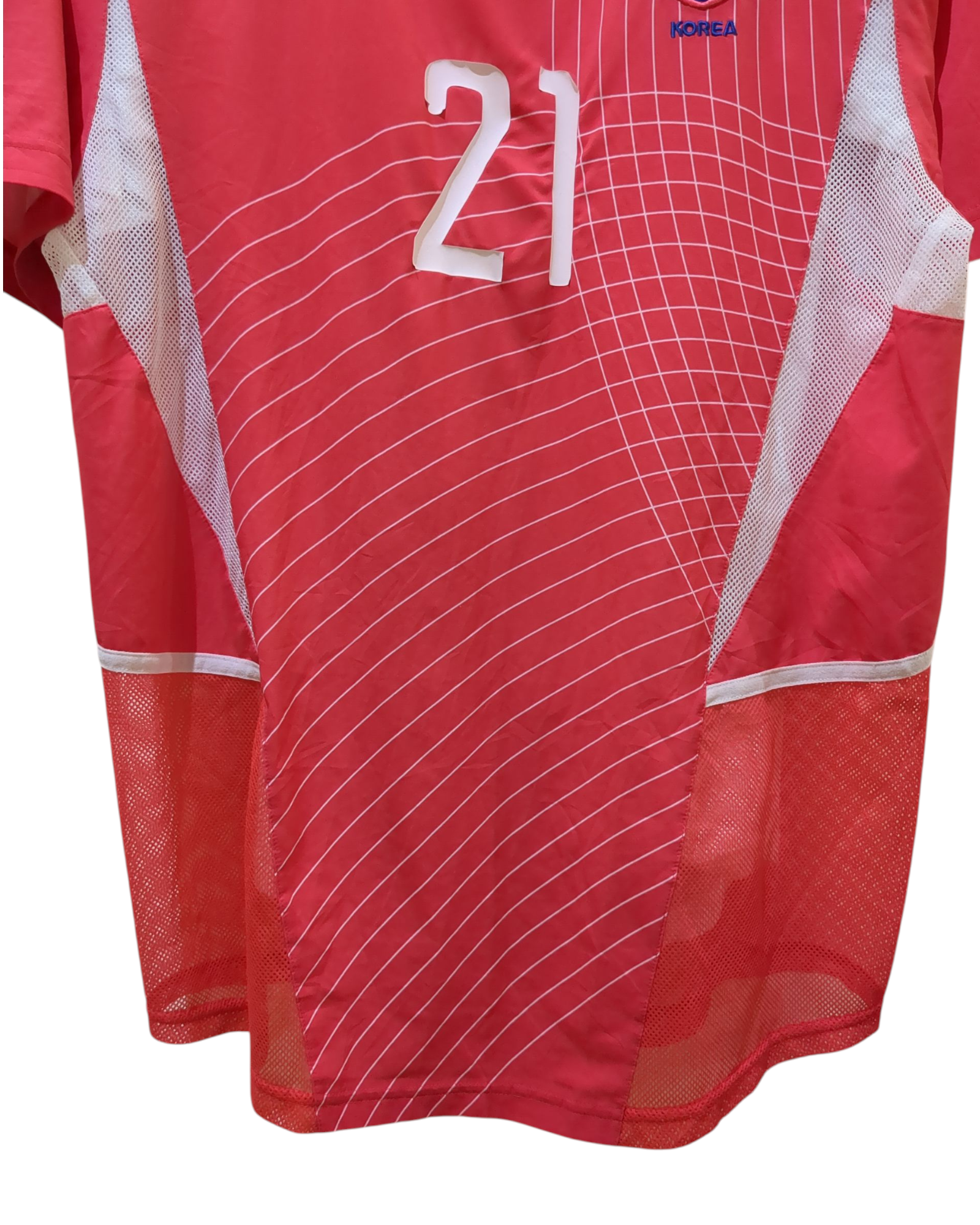 2002-03 Nike South Korea Player Issue Home Shirt #21 J.S Park - (M)