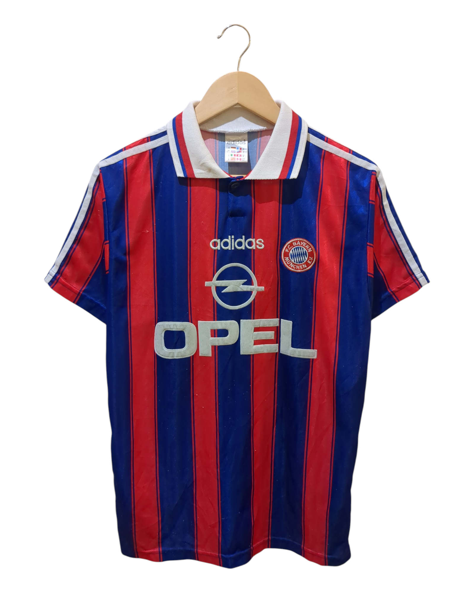 1995-97 Adidas Bayern Munich Home Shirt #18 Klinsmann - (M)