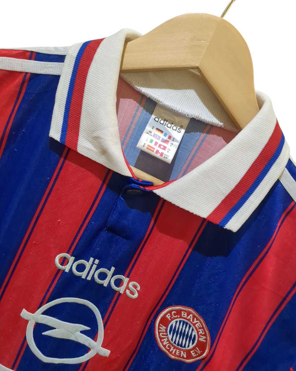 1995-97 Adidas Bayern Munich Home Shirt #18 Klinsmann - (M)