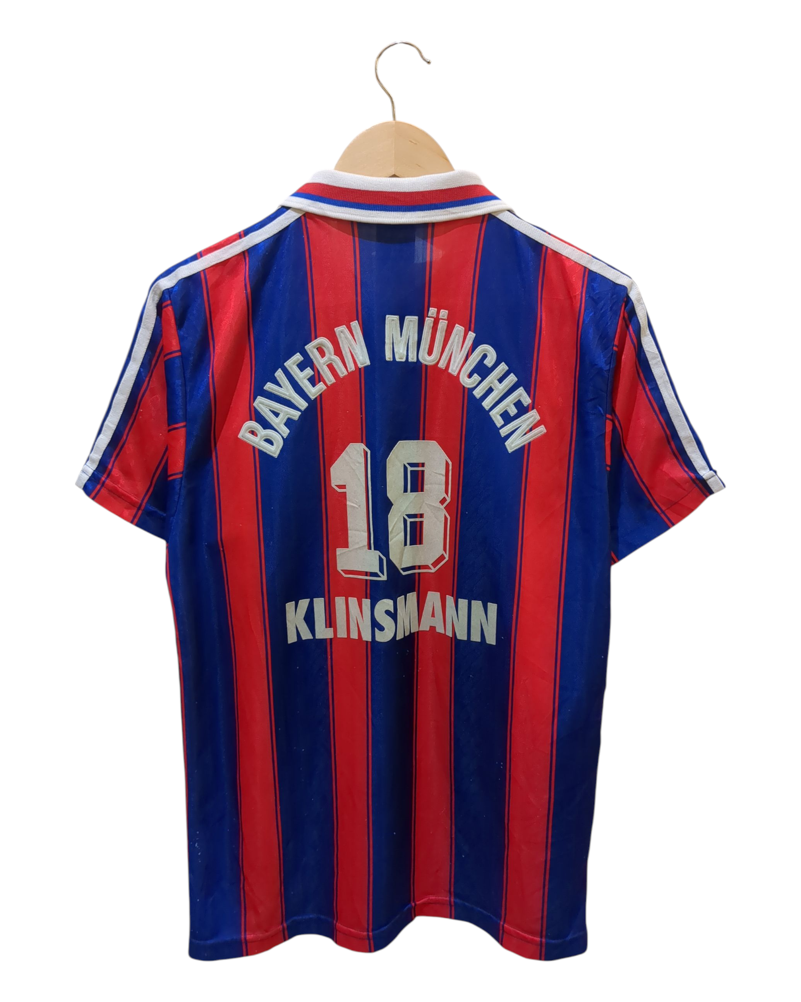 1995-97 Adidas Bayern Munich Home Shirt #18 Klinsmann - (M)