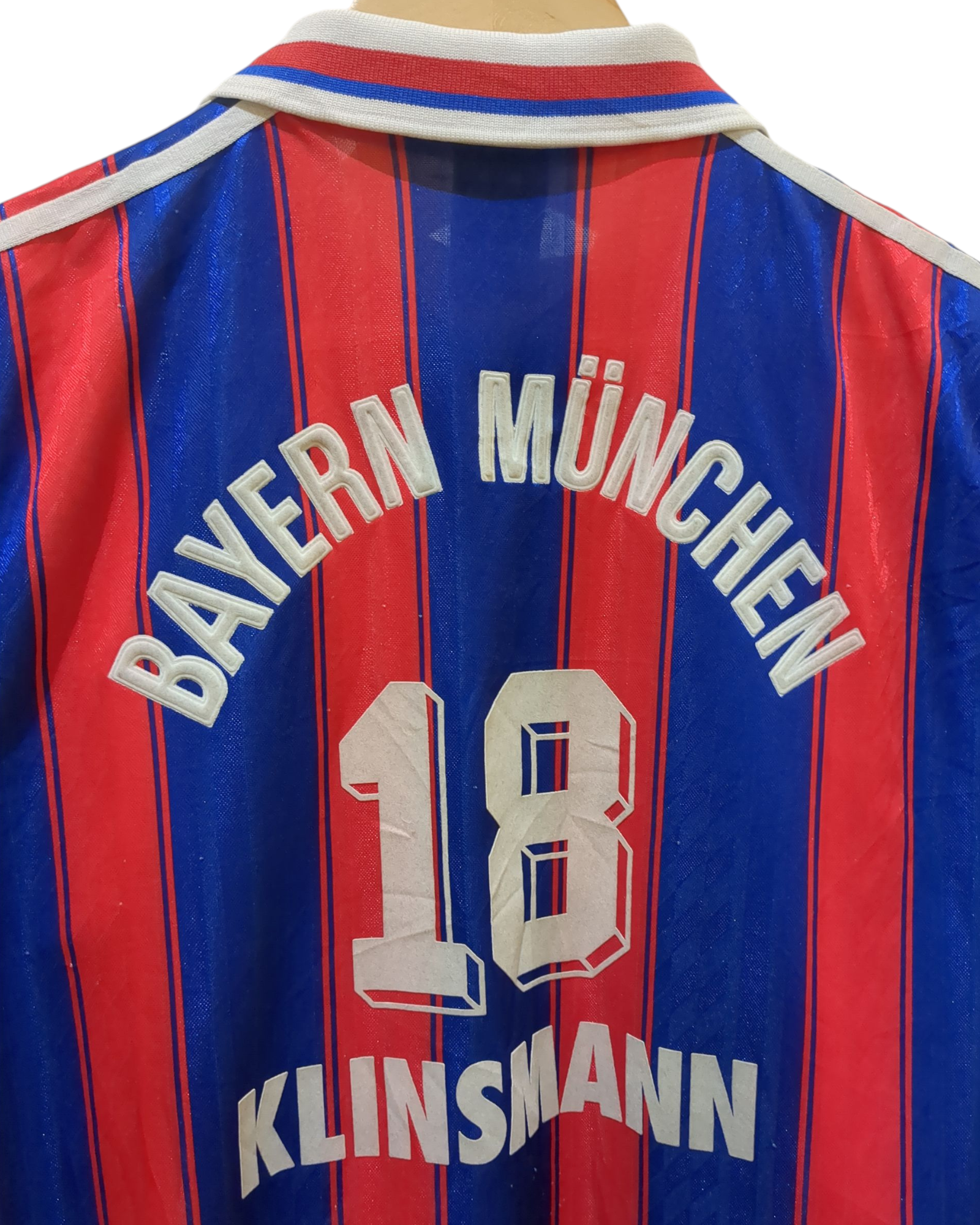 1995-97 Adidas Bayern Munich Home Shirt #18 Klinsmann - (M)