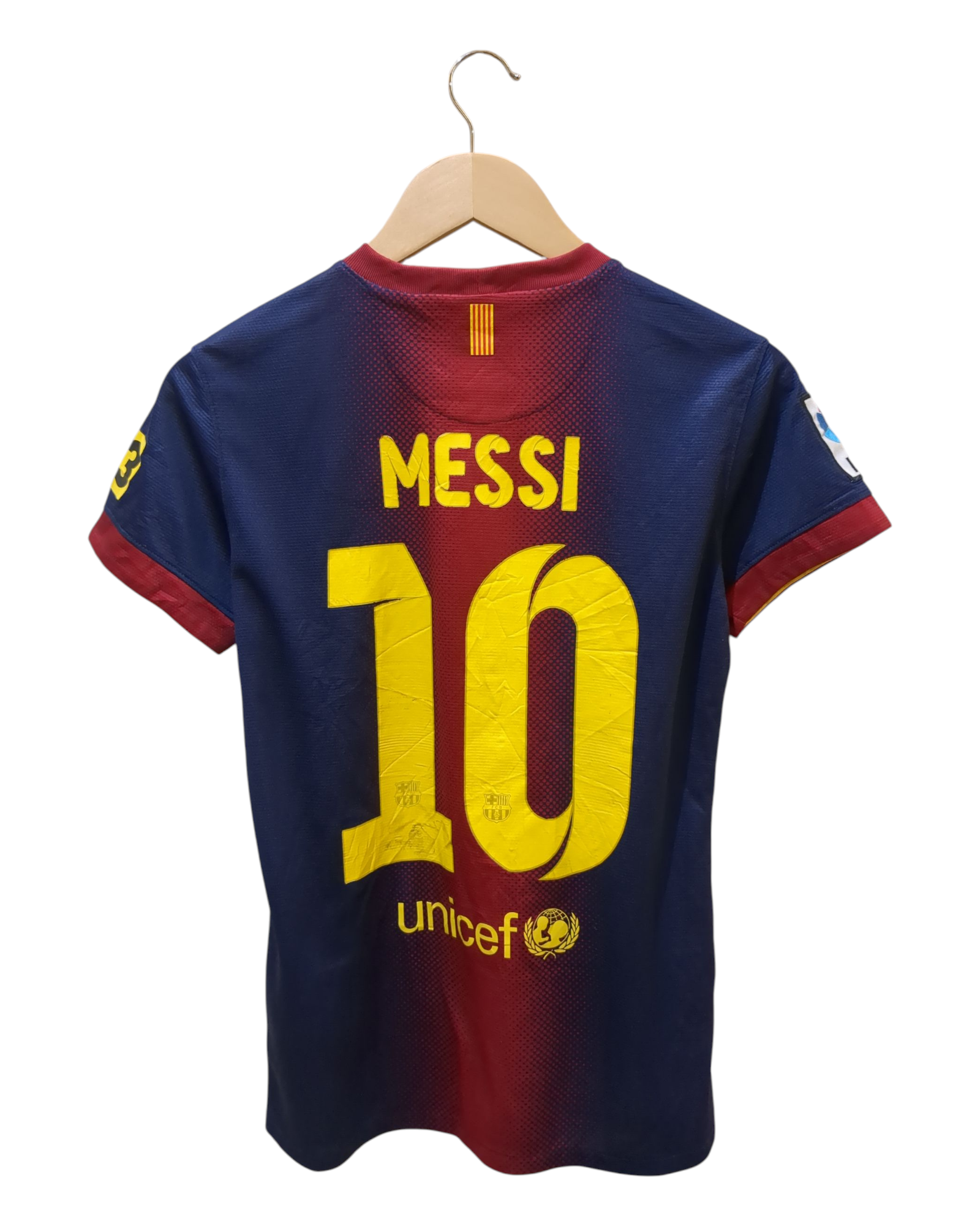 2012-13 Nike Barcelona Women's Home Shirt #10 Messi - (S)