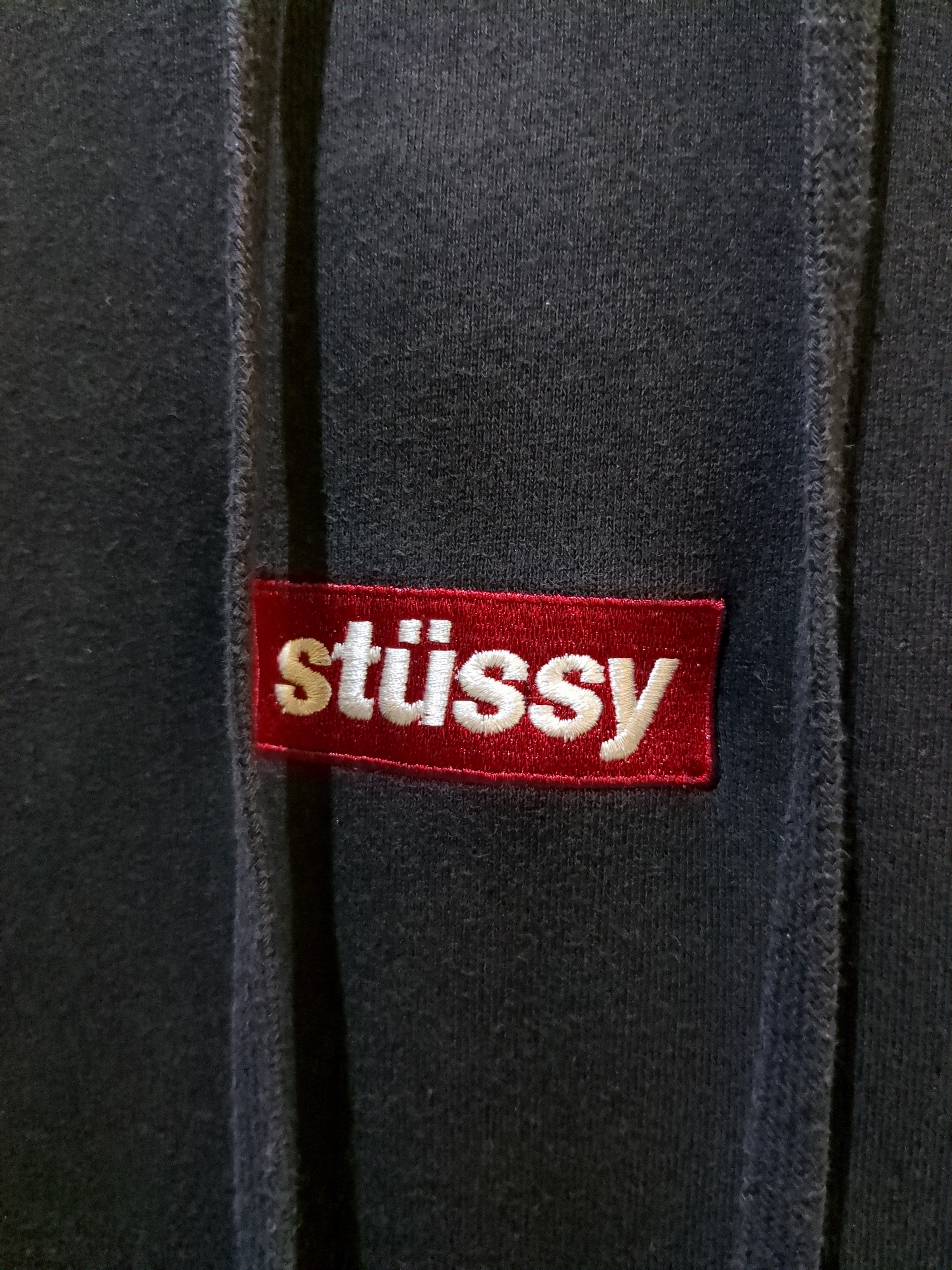 Stussy Box Logo Hooded Sweatshirt - (L)