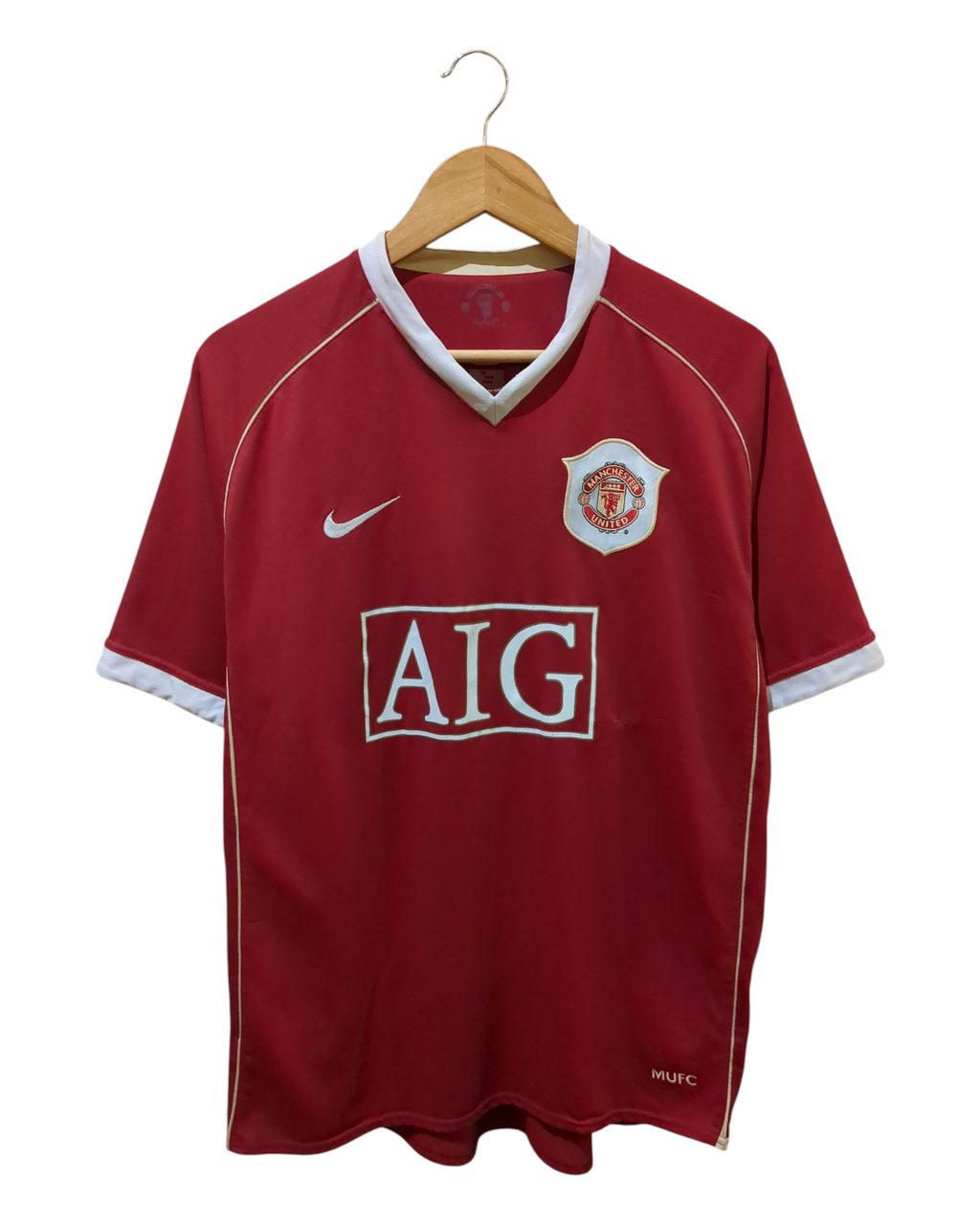 2006-07 Nike Manchester United Home Shirt - (L)