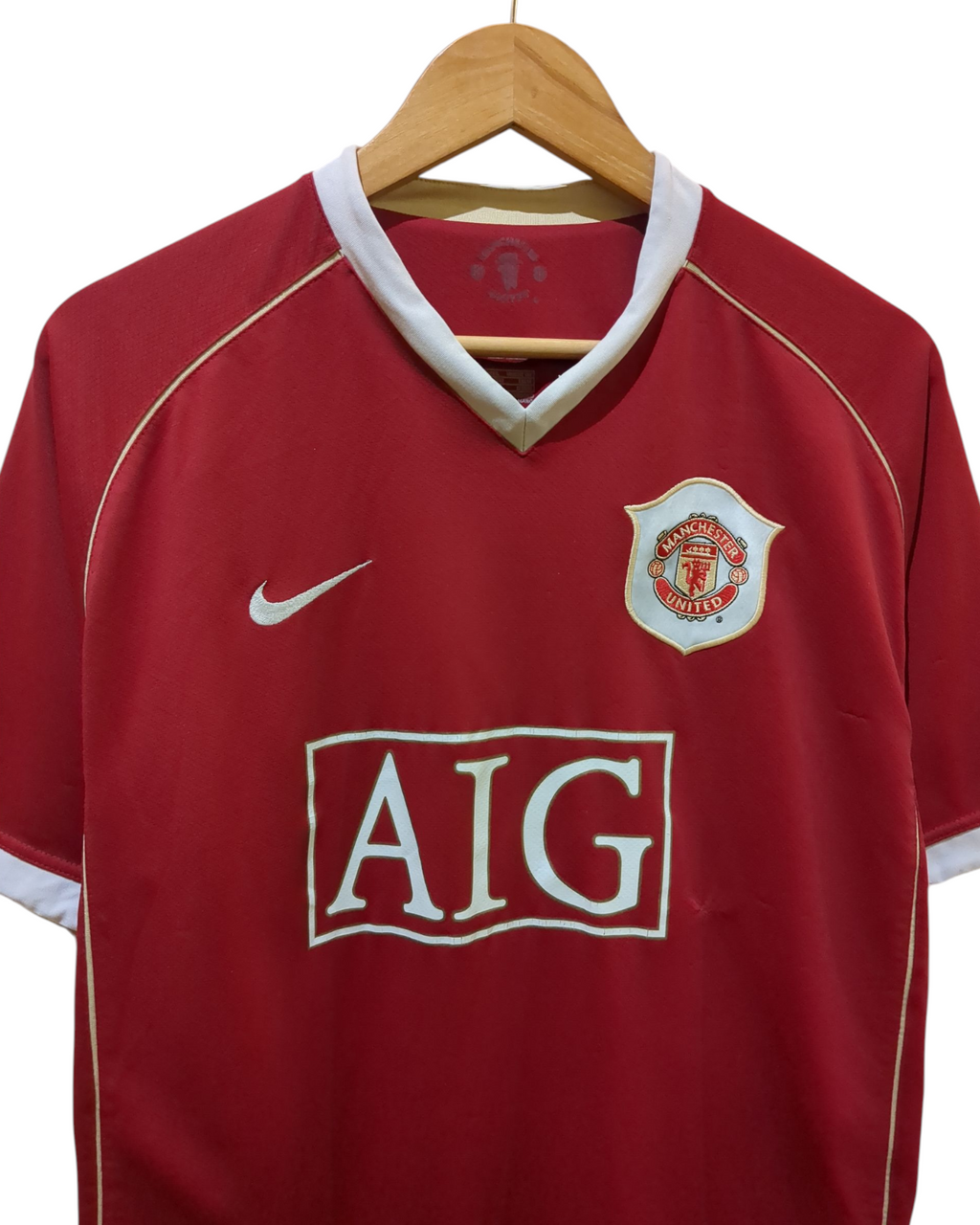 2006-07 Nike Manchester United Home Shirt - (L)