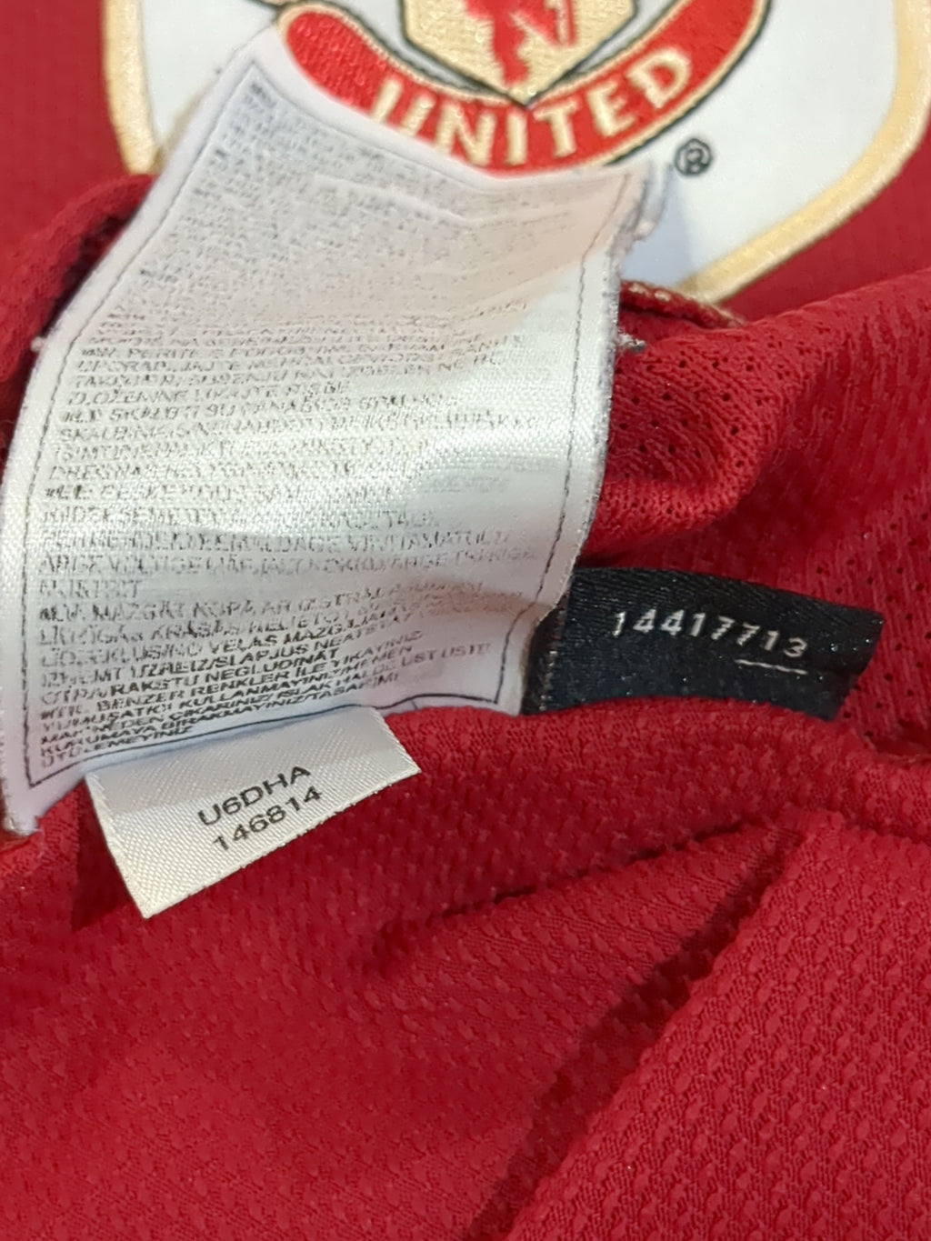 2006-07 Nike Manchester United Home Shirt - (L)