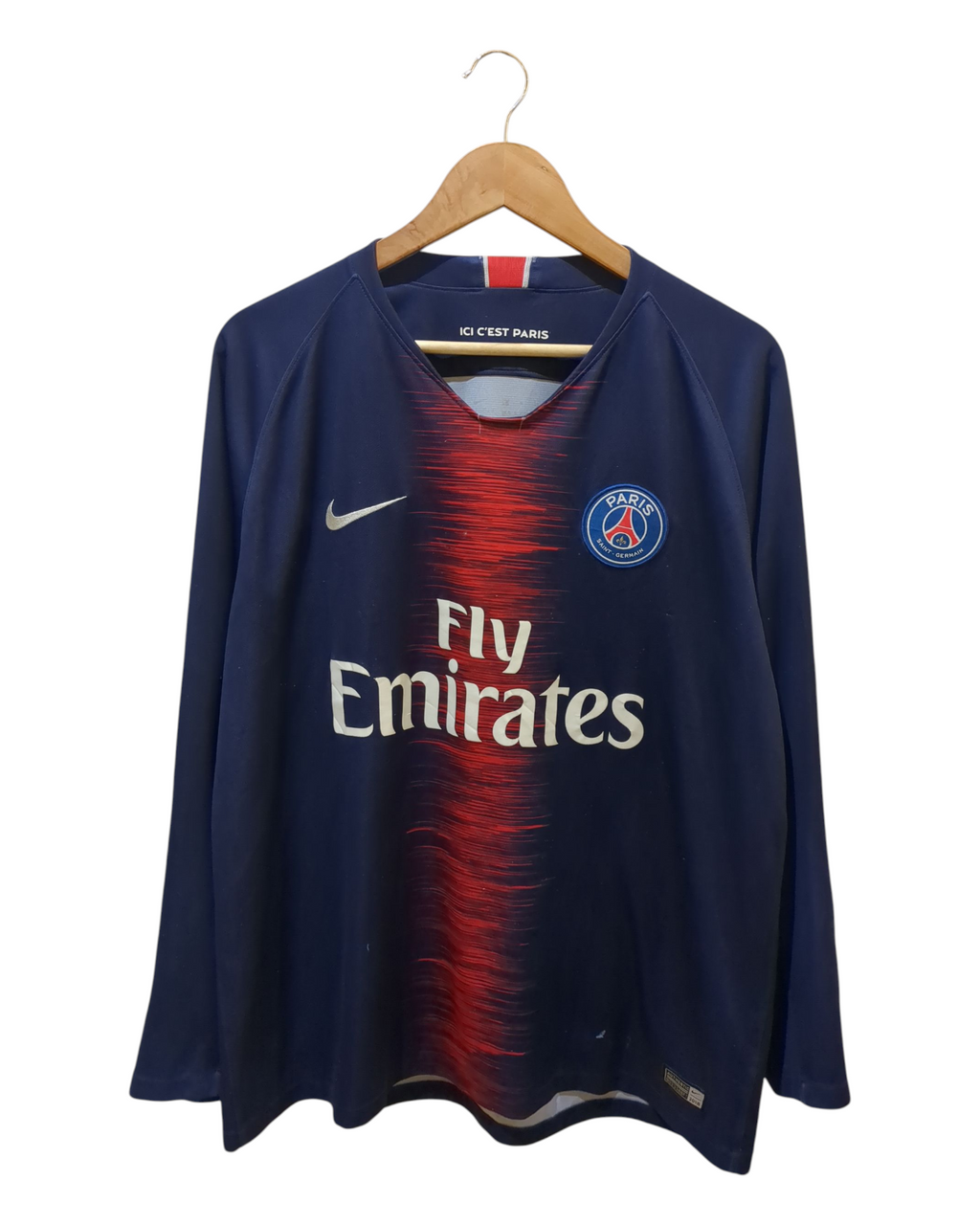 2018-19 PSG Nike Home L/S Shirt - (XL)