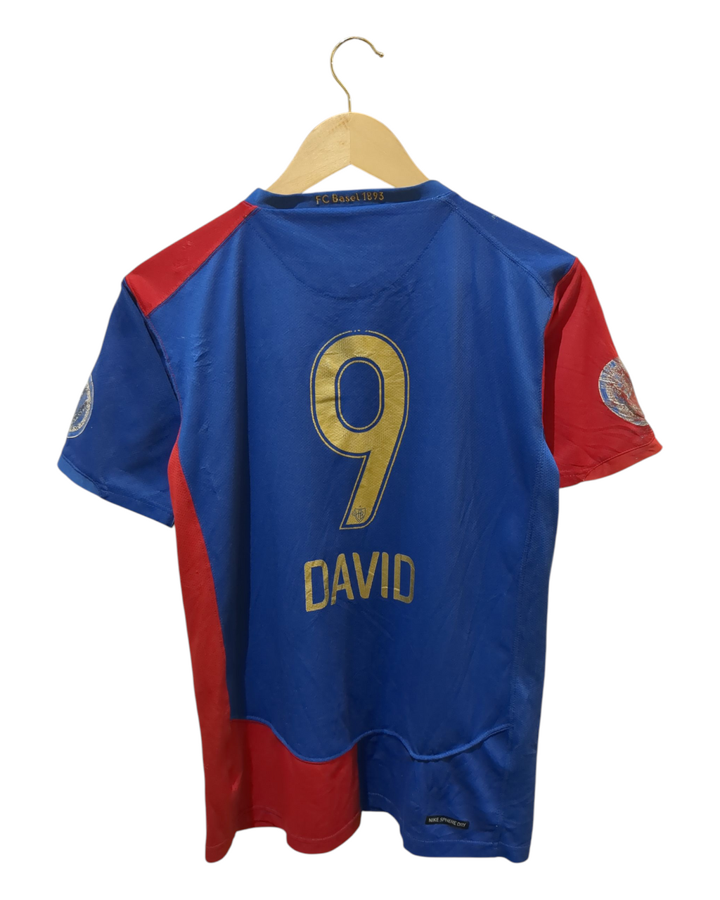 2006-08 Nike FC Basel Home Shirt #9 David - (S)