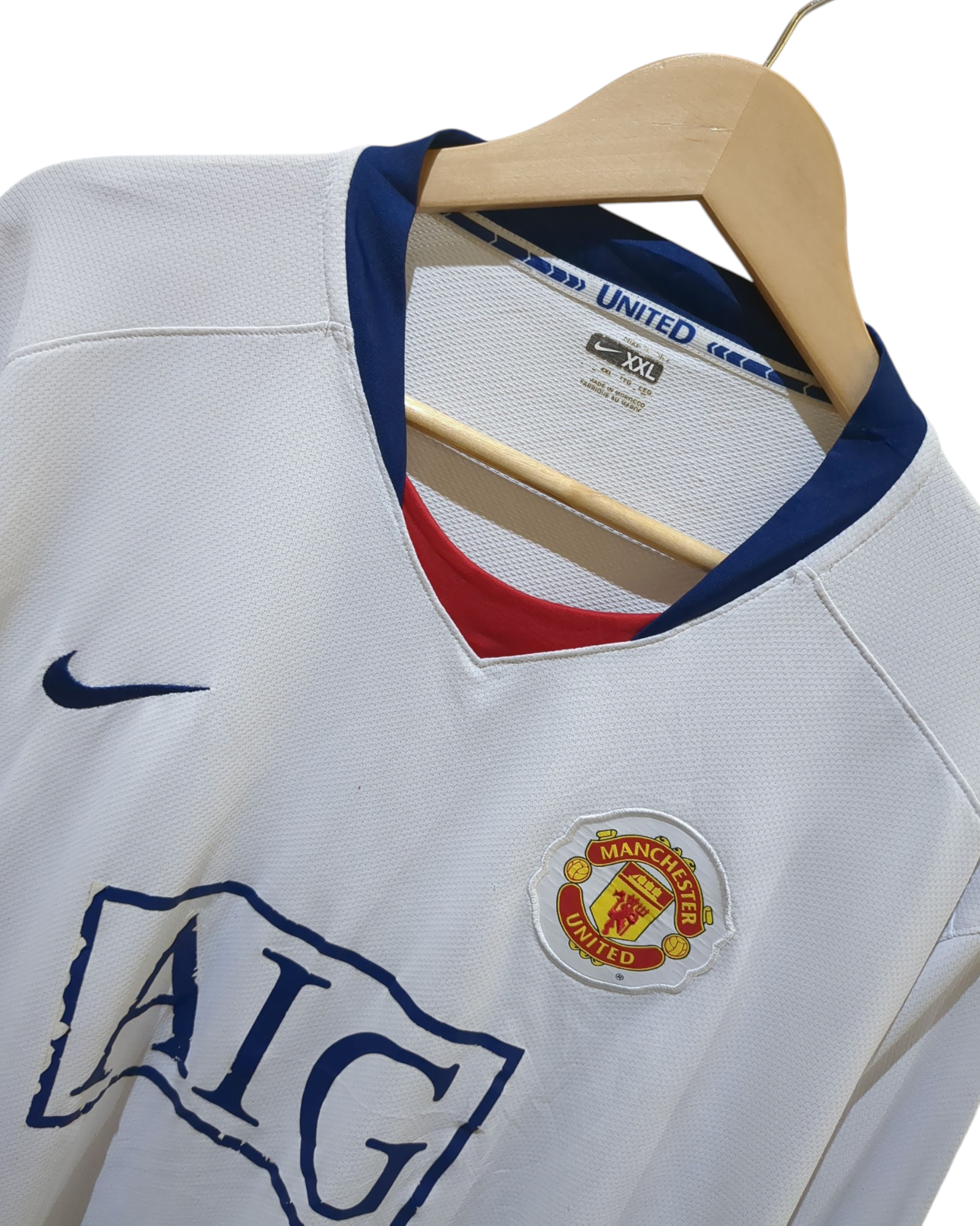 2008-09 Nike Manchester United Away L/S Shirt - (XL)