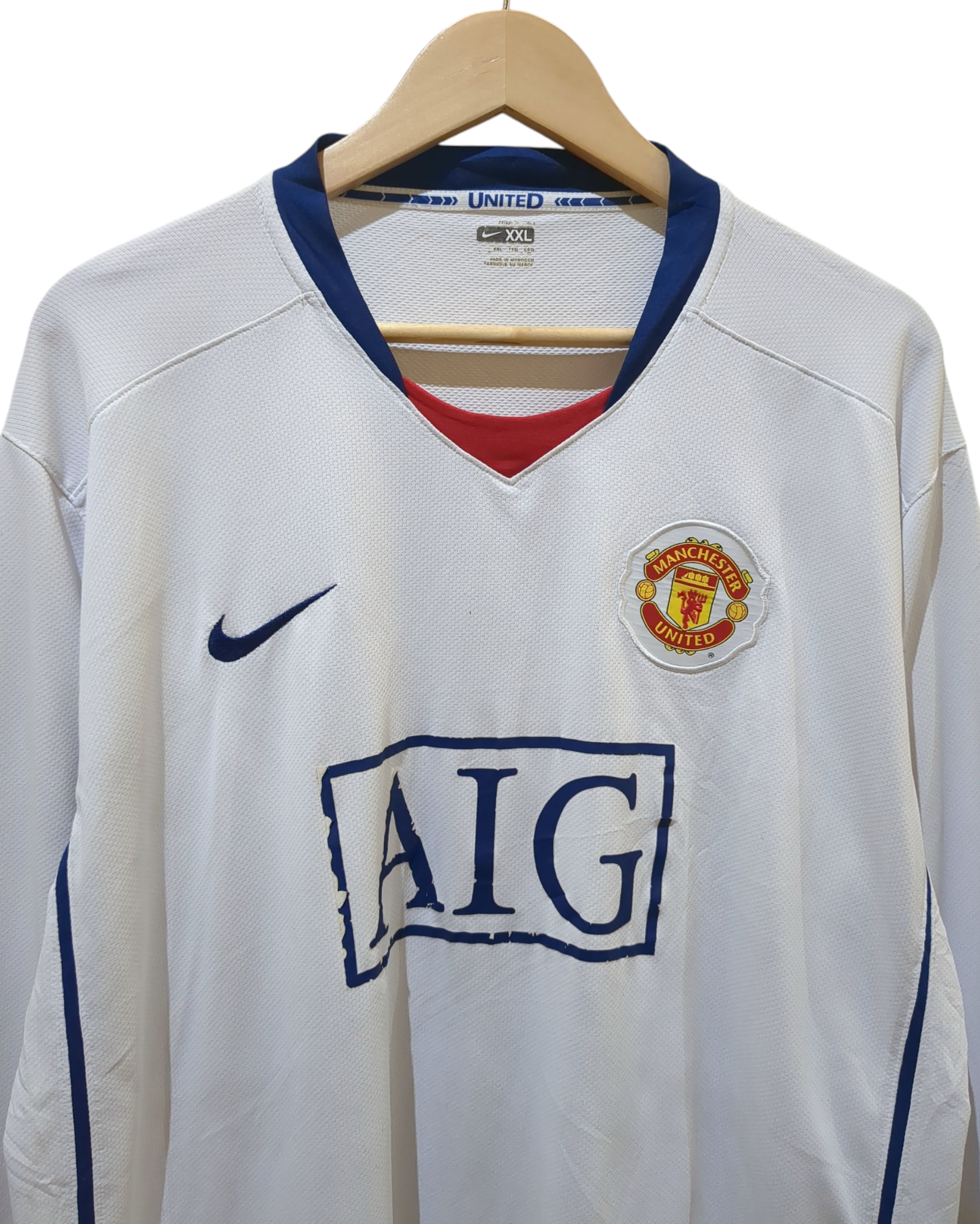 2008-09 Nike Manchester United Away L/S Shirt - (XL)