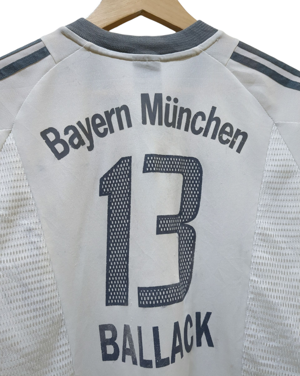 2002-03 Adidas Bayern Munich Away Shirt #13 Ballack - (S)