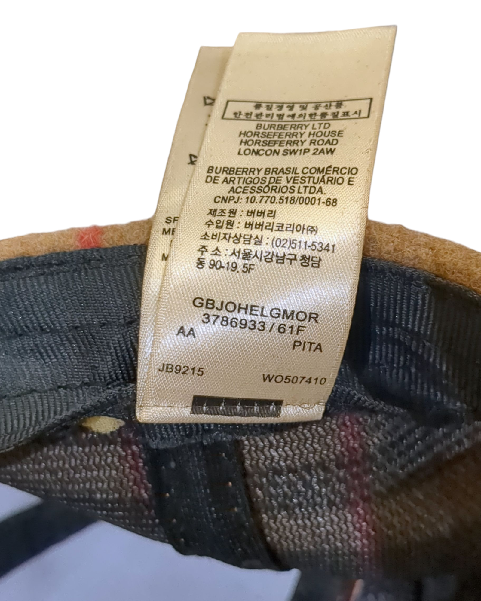 Burberry Cashmere Cap