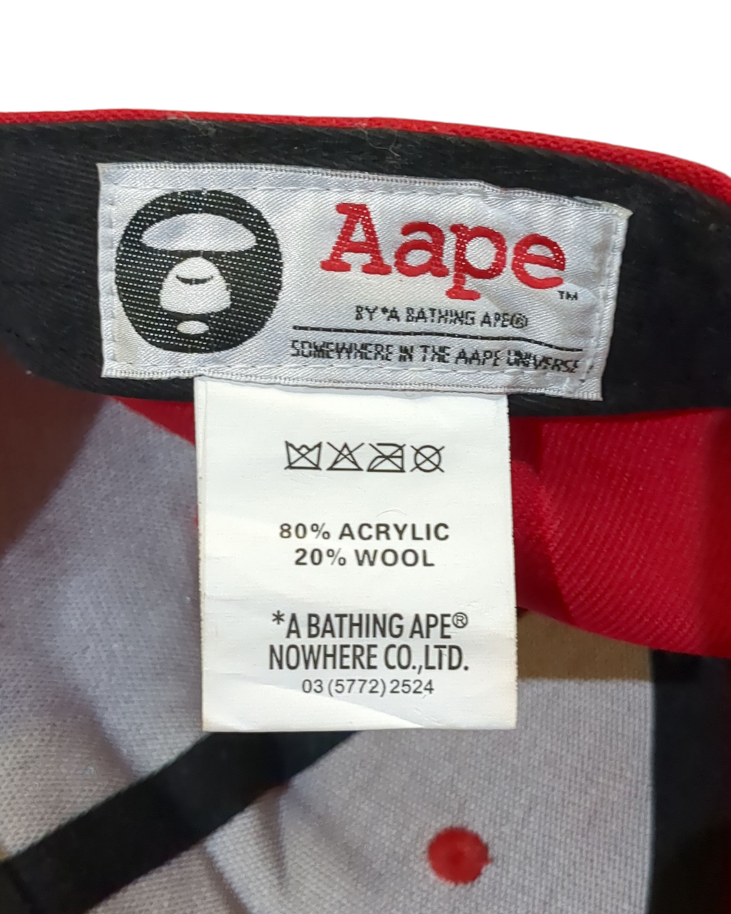 AAPE Basic Logo Snapback Hat