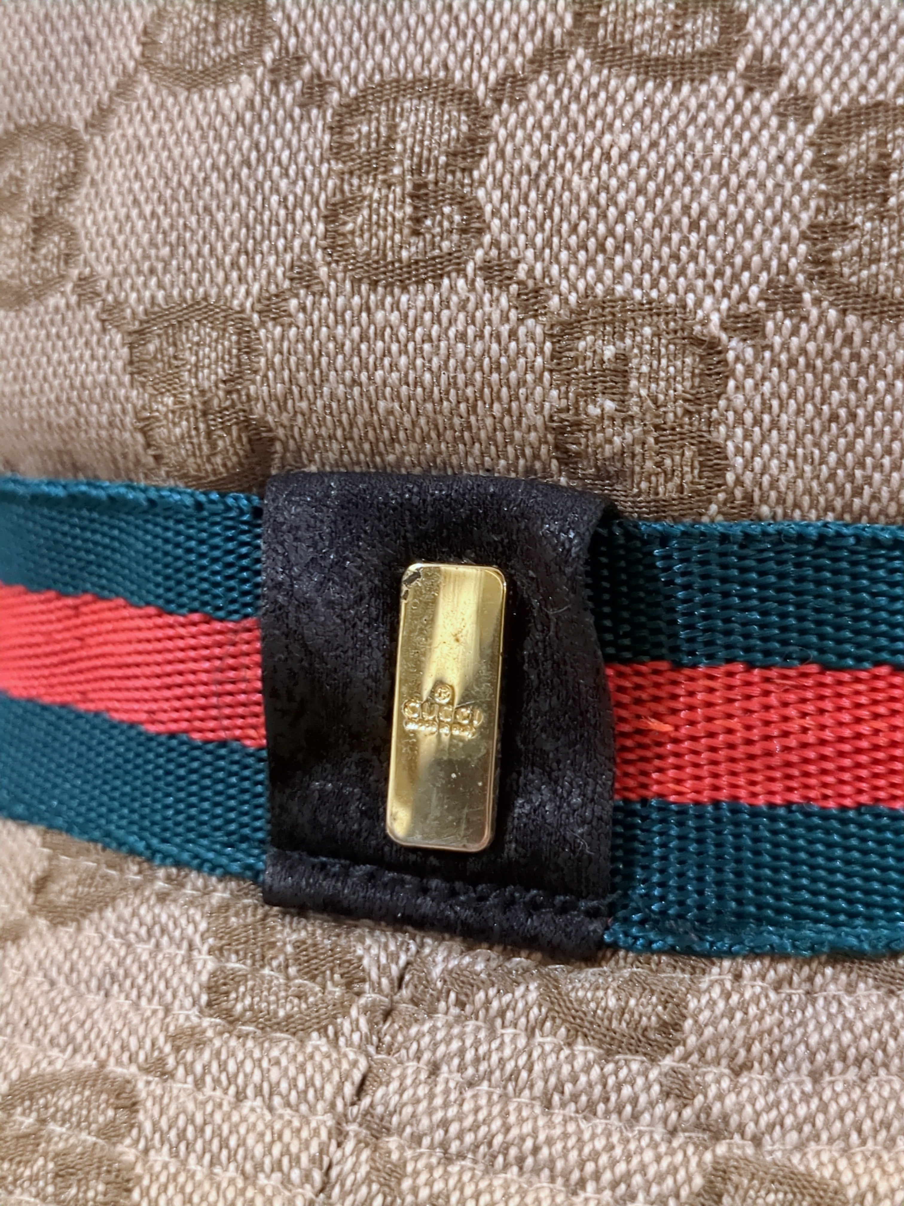 Gucci Monogram Gold Bucket Hat