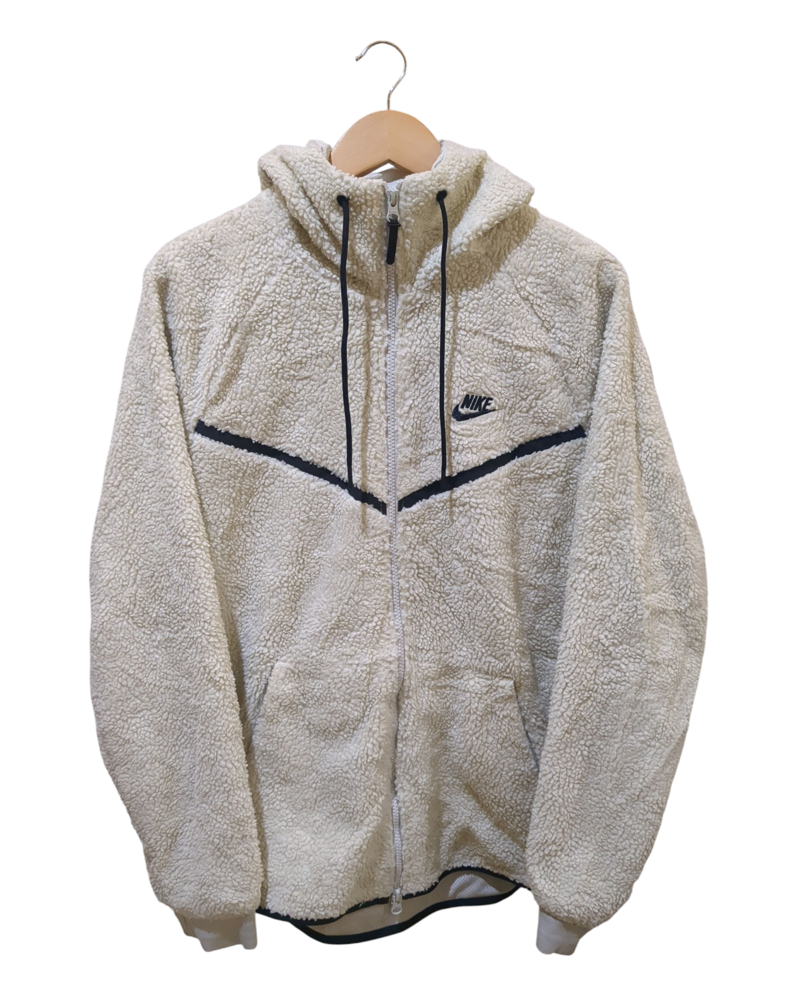Nike Tech Fleece Sherpa Windrunner Hooded Jacket - (L)