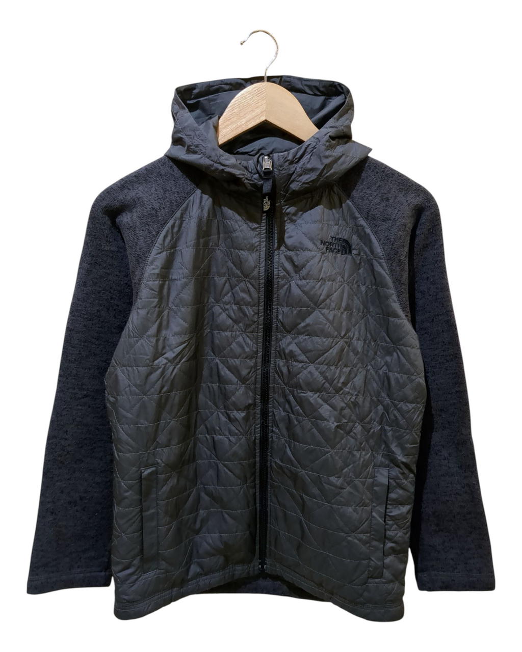 The North Face Quilted Sweater Fleece Hoodie - (S)