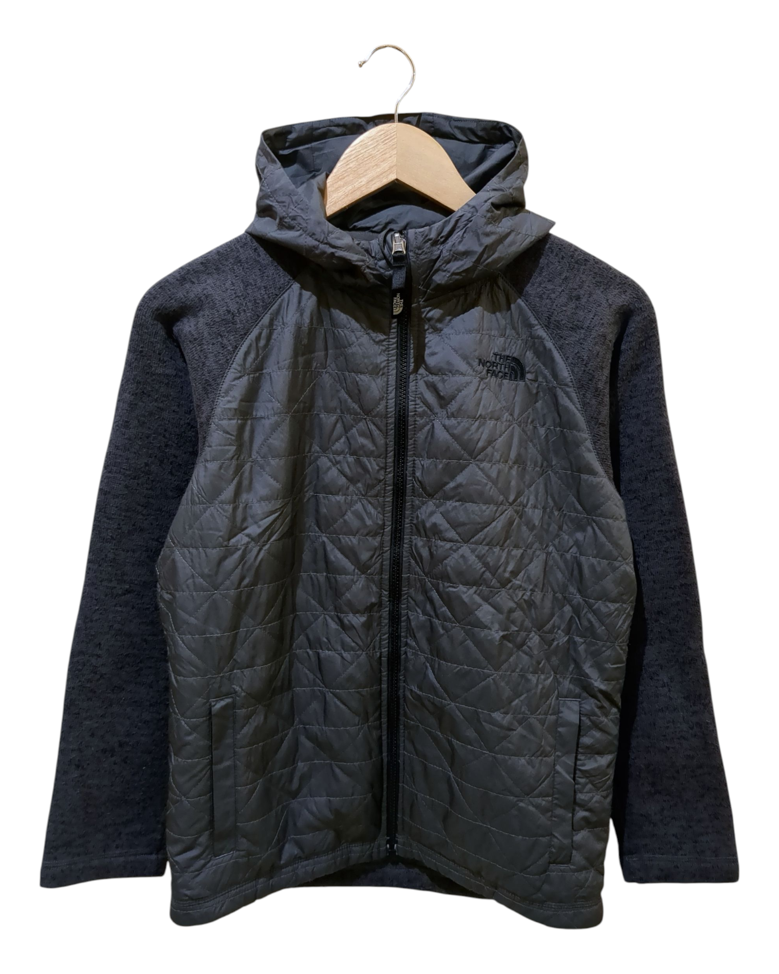 The North Face Quilted Sweater Fleece Hoodie - (S)