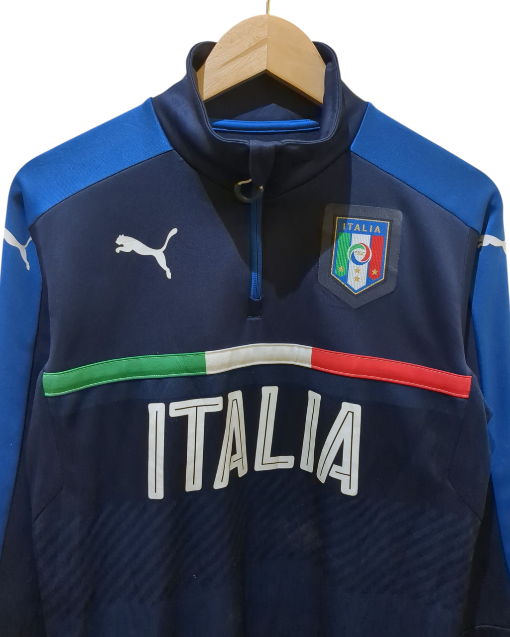 2016-17 Puma Italy 1/4 Zip Training Top - (M)