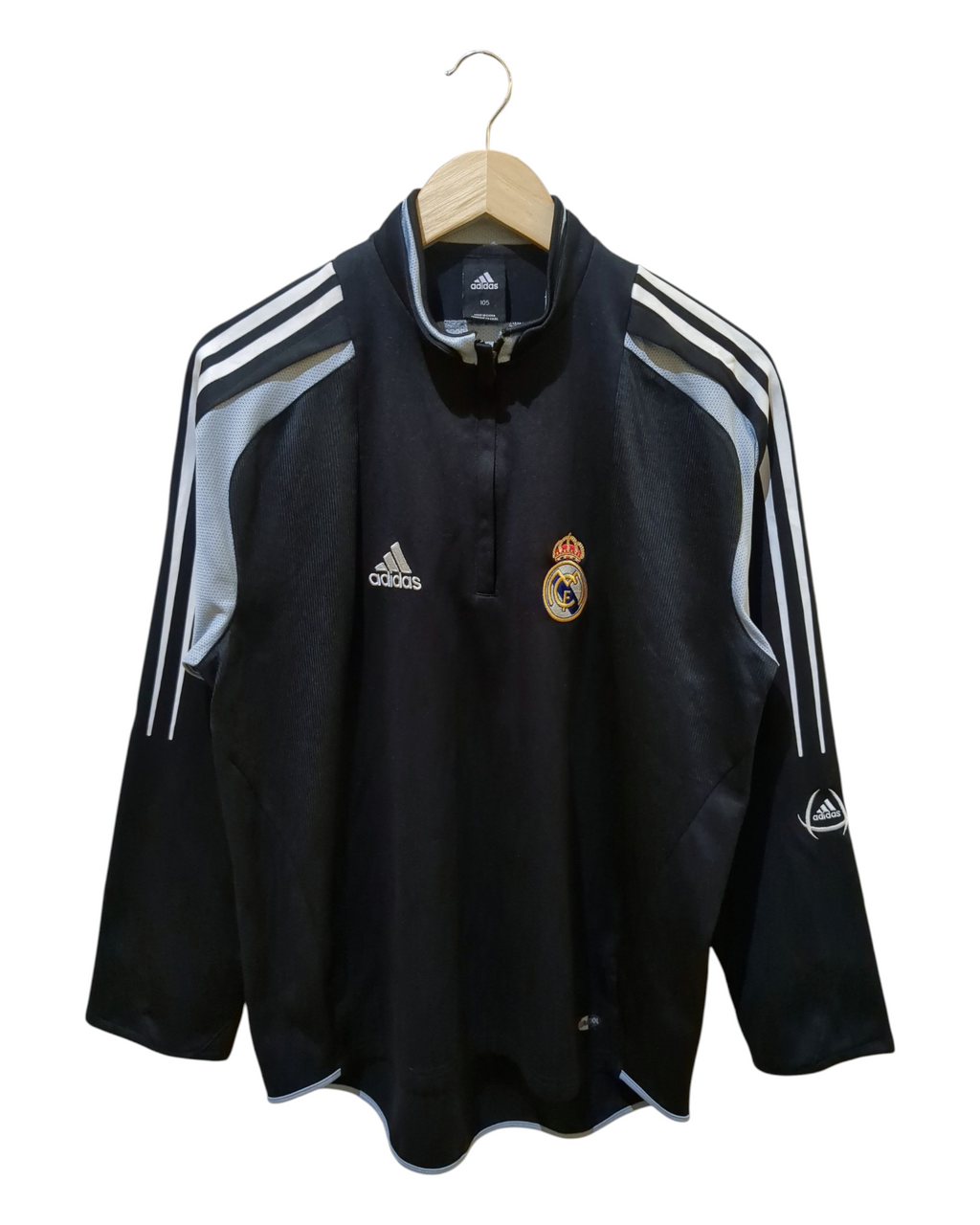 2004-05 Adidas Real Madrid 1/4 Zip Training Top - (L)