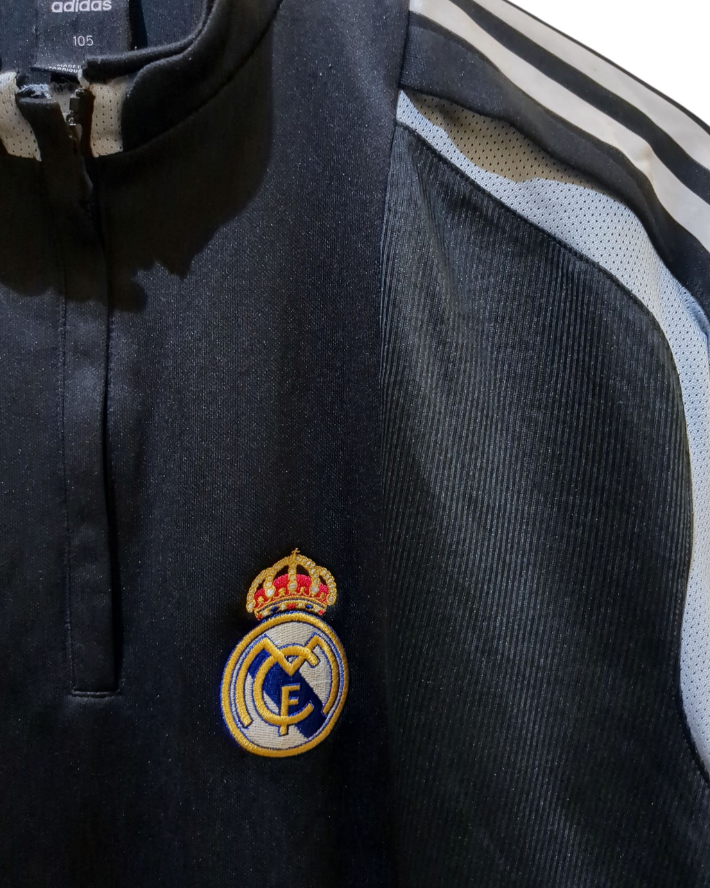 2004-05 Adidas Real Madrid 1/4 Zip Training Top - (L)