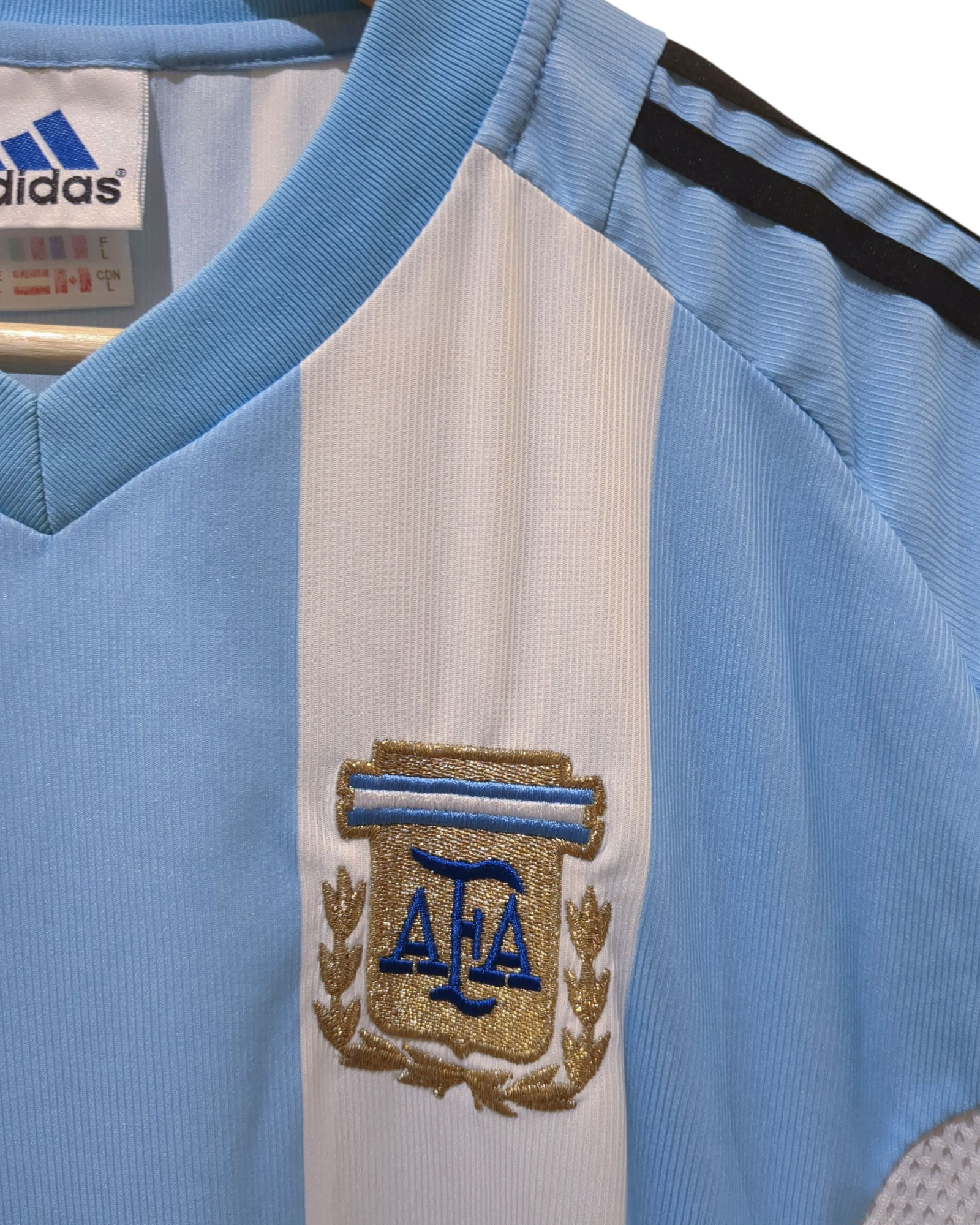 2002-04 Adidas Argentina Home Shirt - (L)