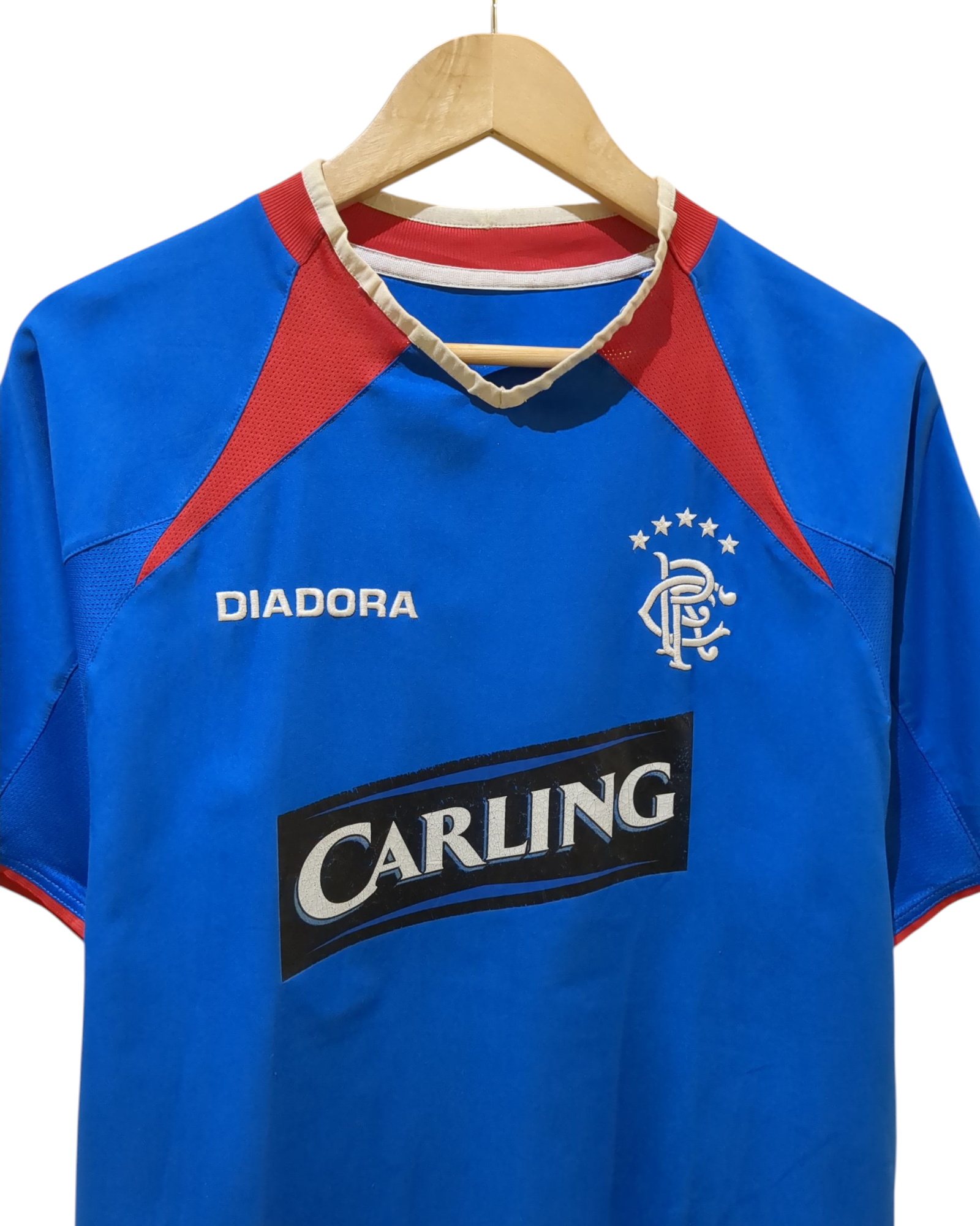 2003-05 Rangers Diadora Home Shirt #27 Stewart - (M)