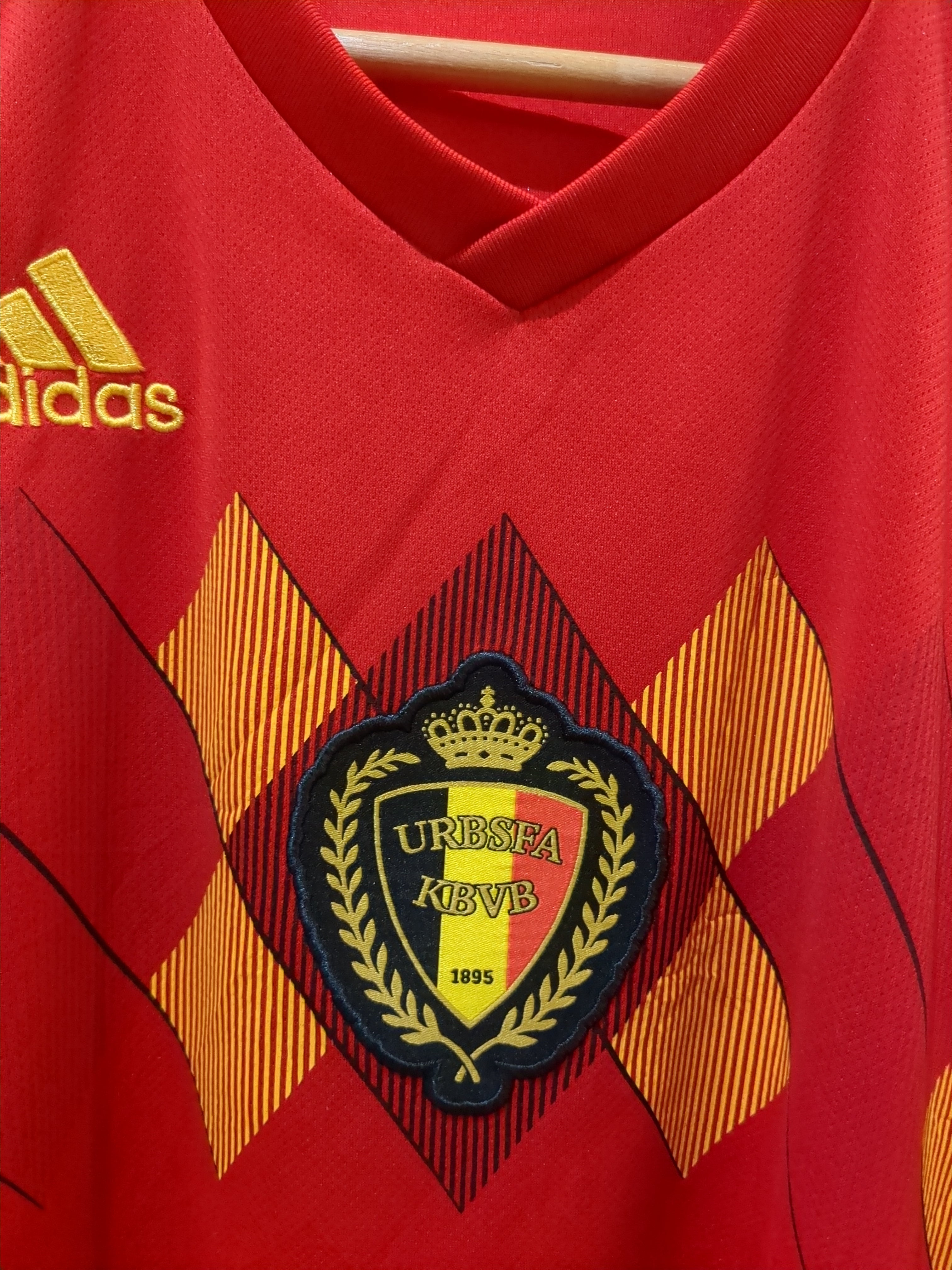 2018-19 Adidas Belgium Home Shirt - (M)
