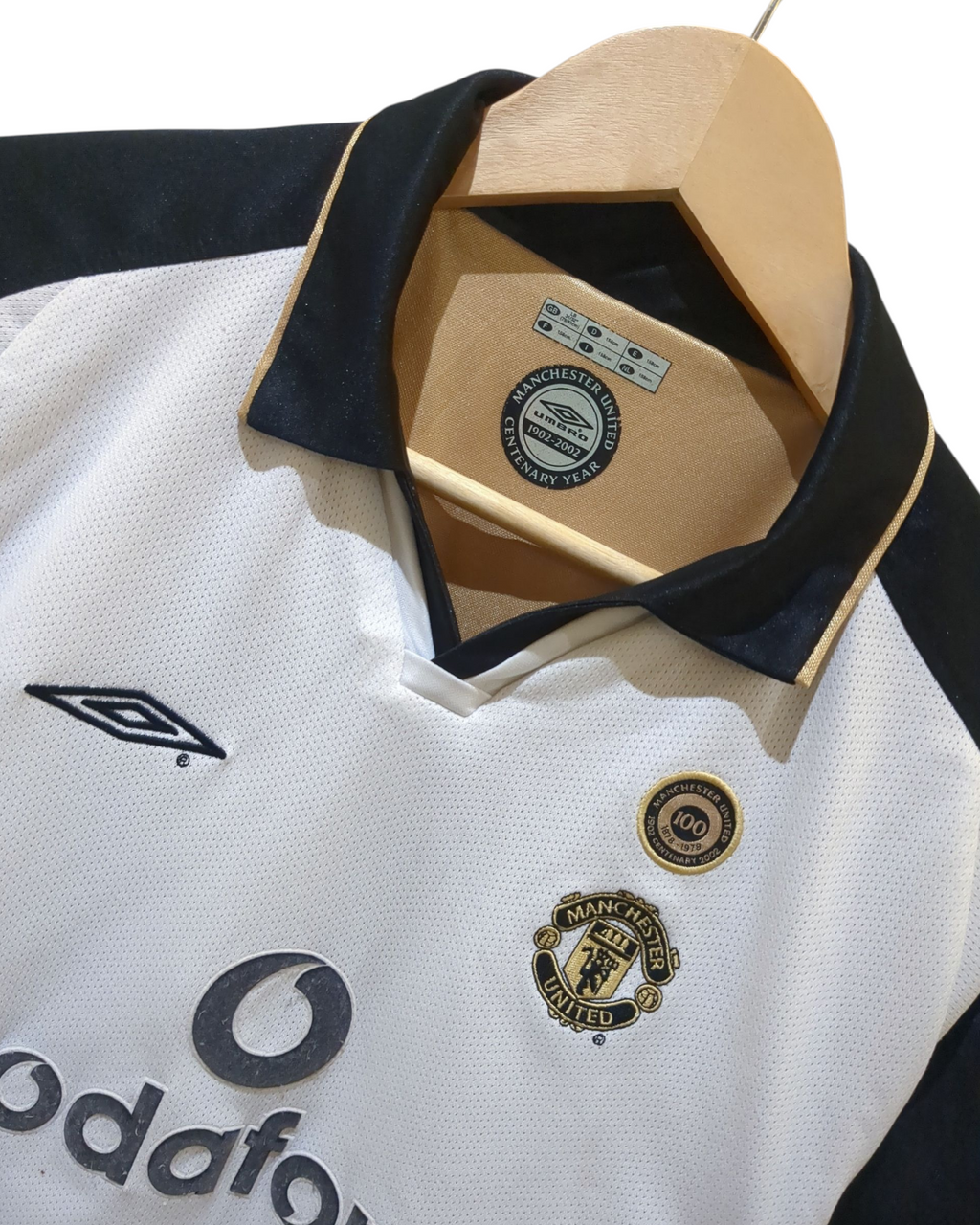 2001-02 Umbro Manchester United Centenary Reversible Away Shirt - (S)