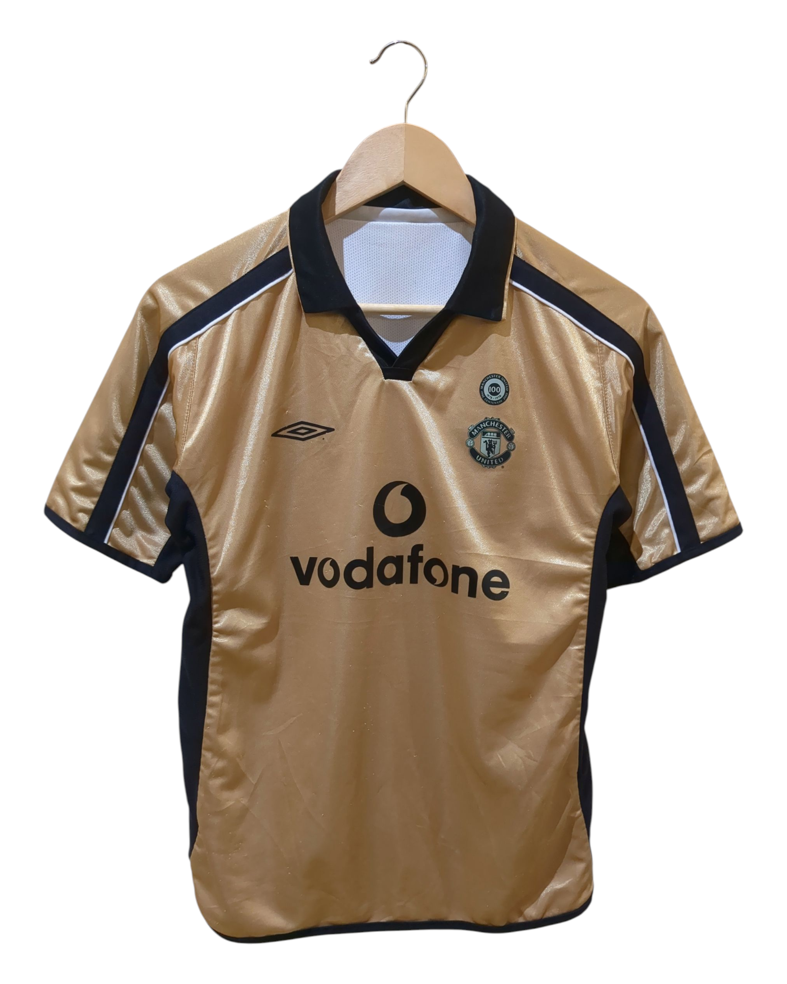 2001-02 Umbro Manchester United Centenary Reversible Away Shirt - (S)