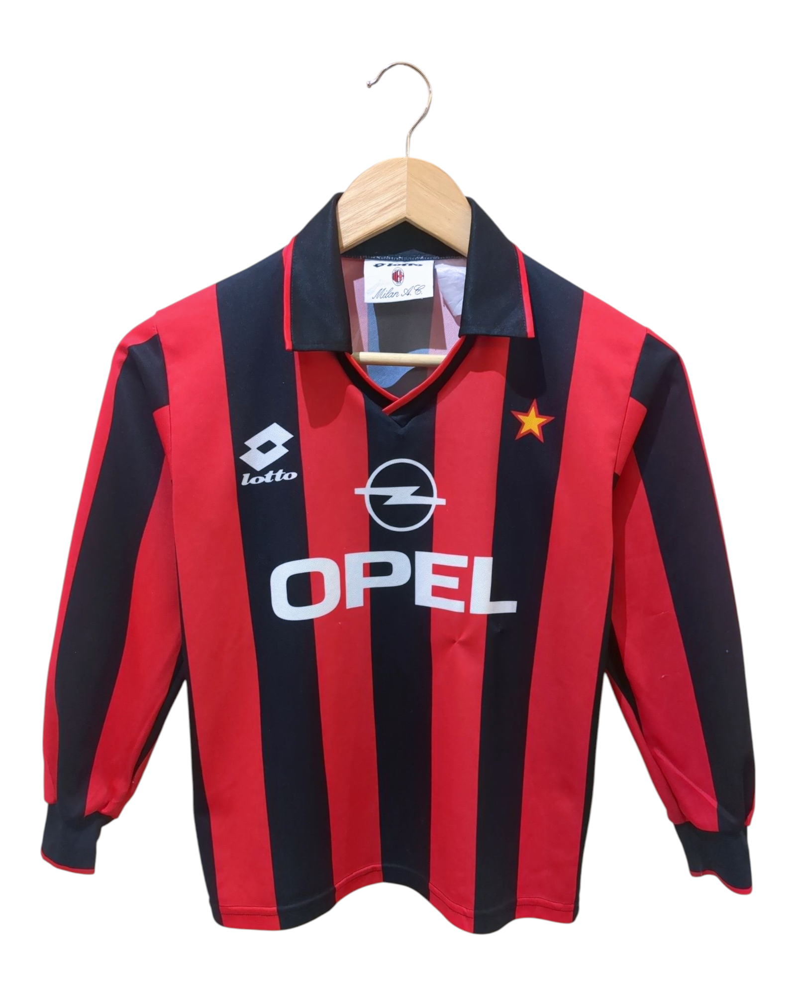 1995-96 Lotto AC Milan Home L/S Shirt - (XS)