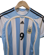 2005-07 Adidas Argentina Home Shirt #9 Crespo - (S)