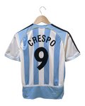 2005-07 Argentina Adidas Home Shirt #9 Crespo - (L.Boys)