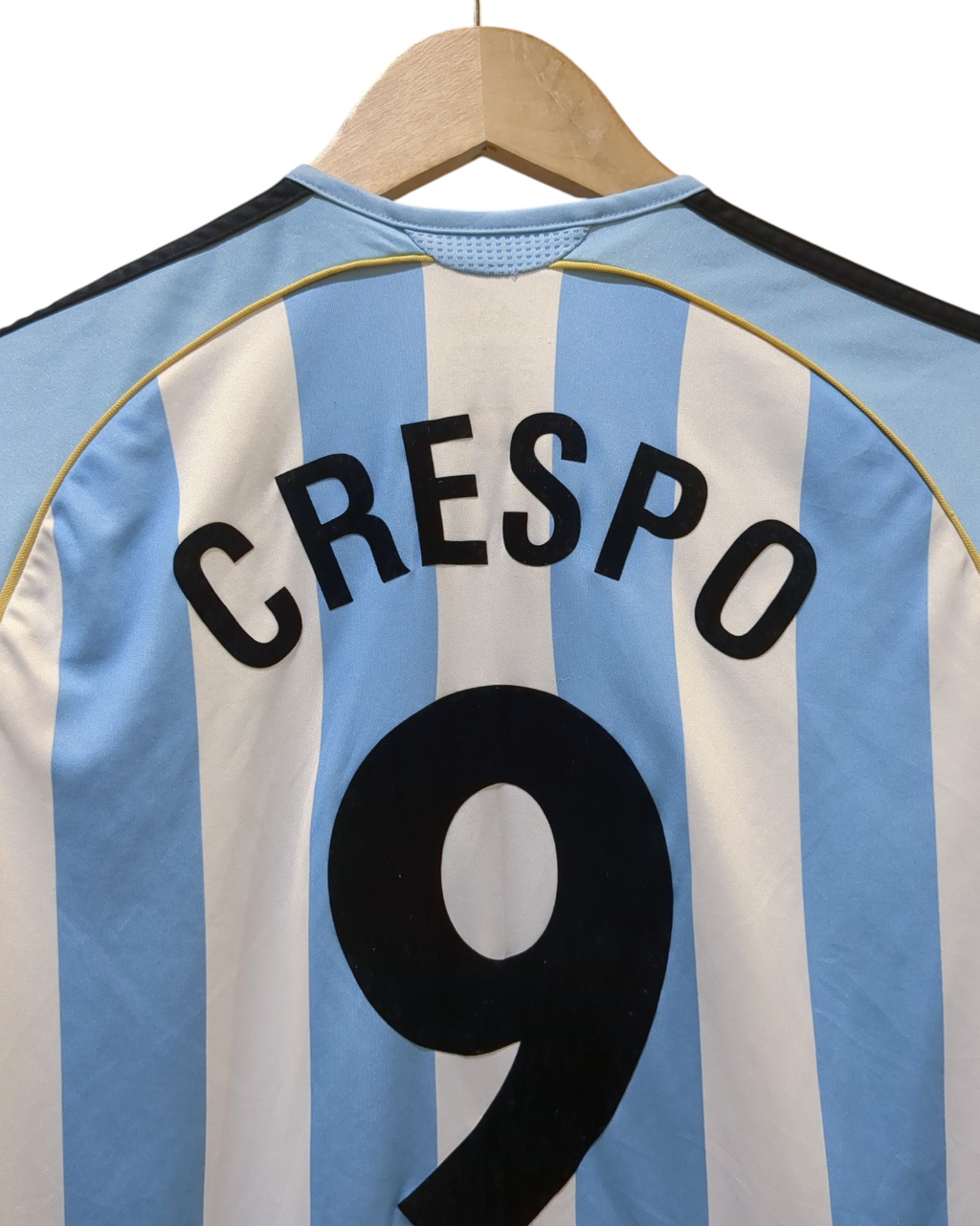 2005-07 Adidas Argentina Home Shirt #9 Crespo - (S)