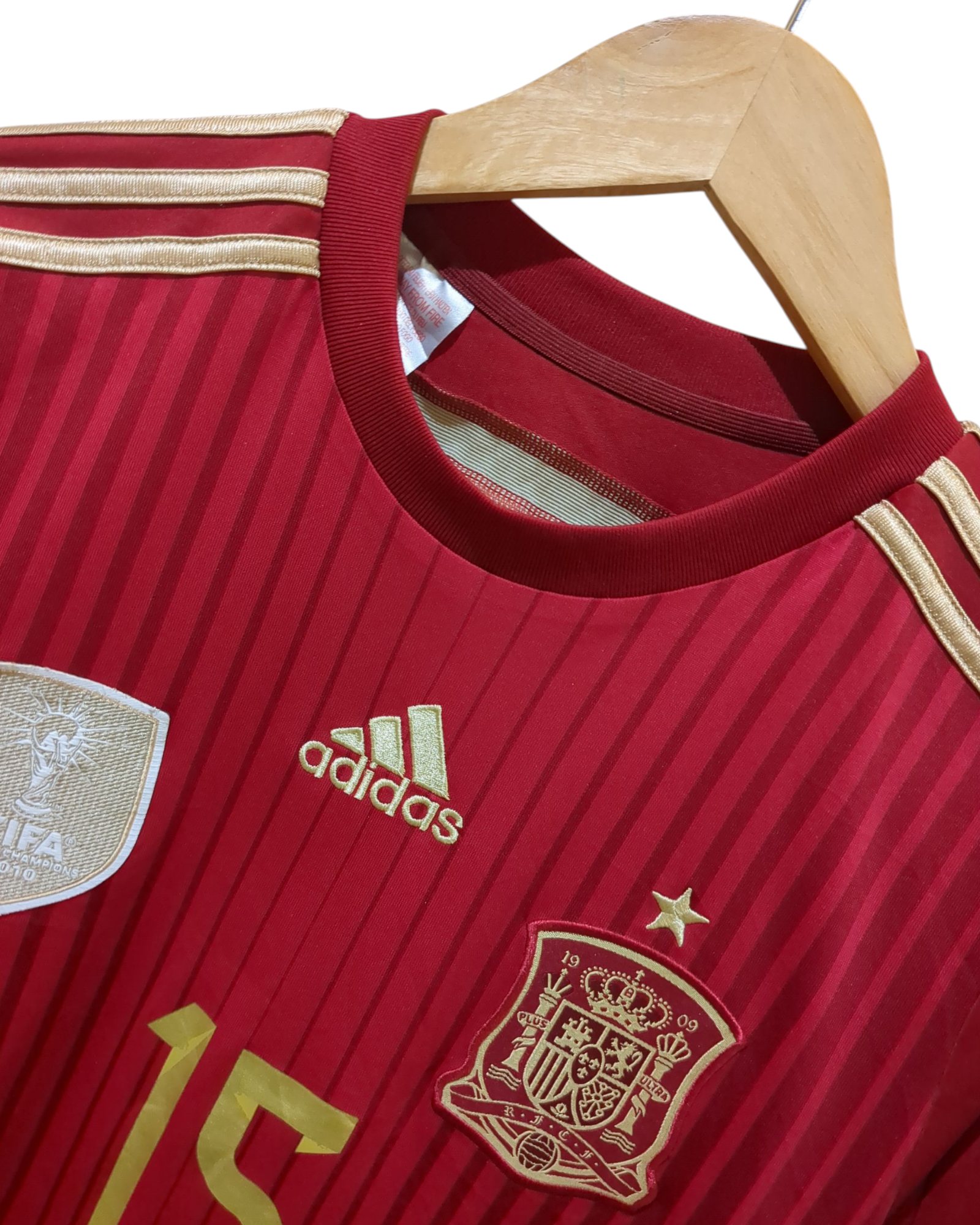 2013-15 Adidas Spain Home Shirt #15 Ramos - (S)
