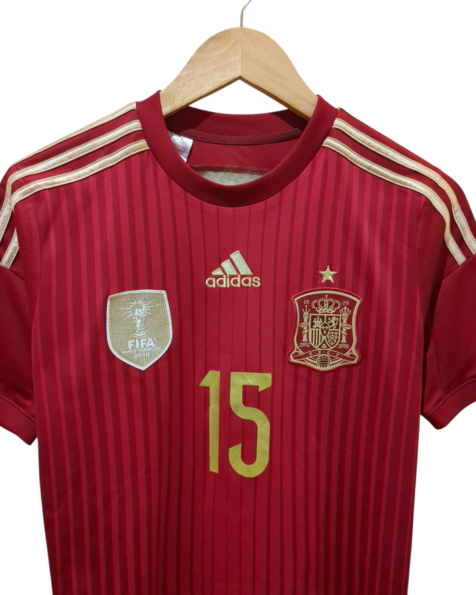 2013-15 Adidas Spain Home Shirt #15 Ramos - (S)