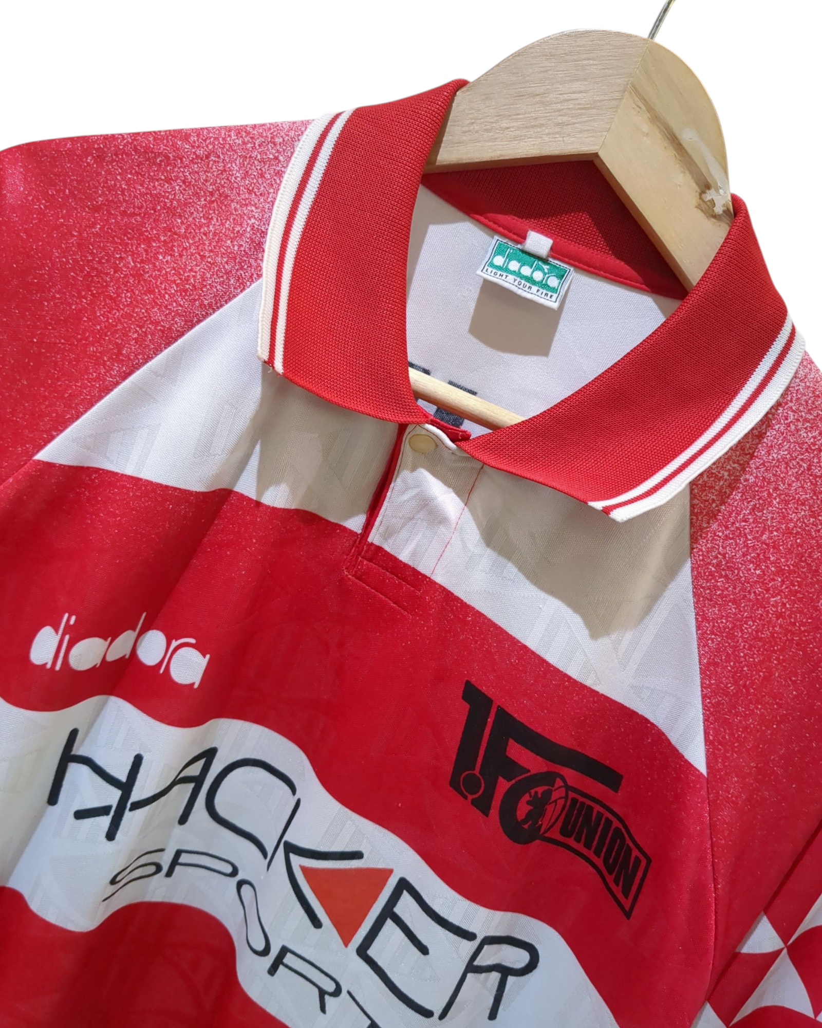 1995-96 Diadora Union Berlin Player Issue Home Shirt #11 - (L)