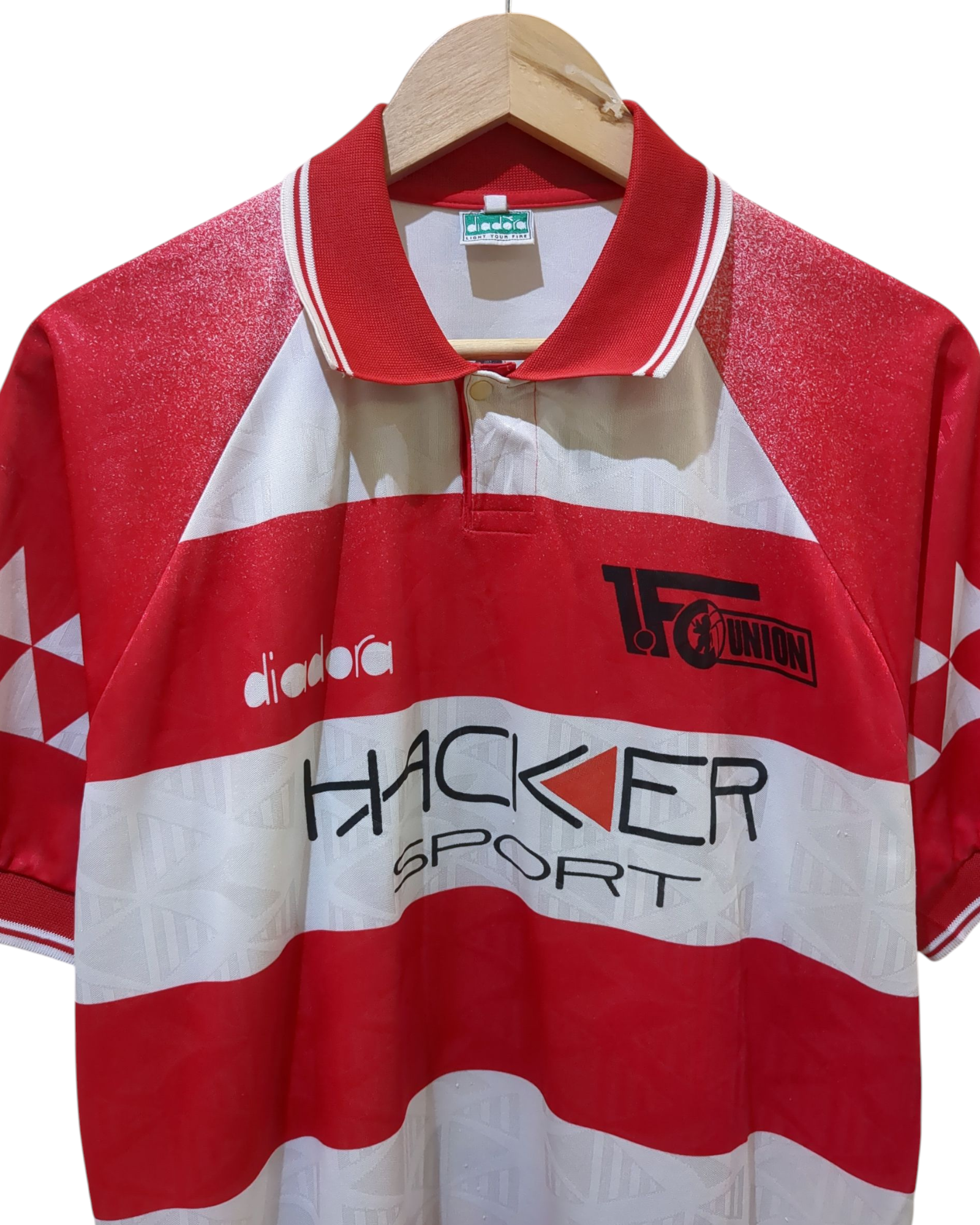 1995-96 Diadora Union Berlin Player Issue Home Shirt #11 - (L)