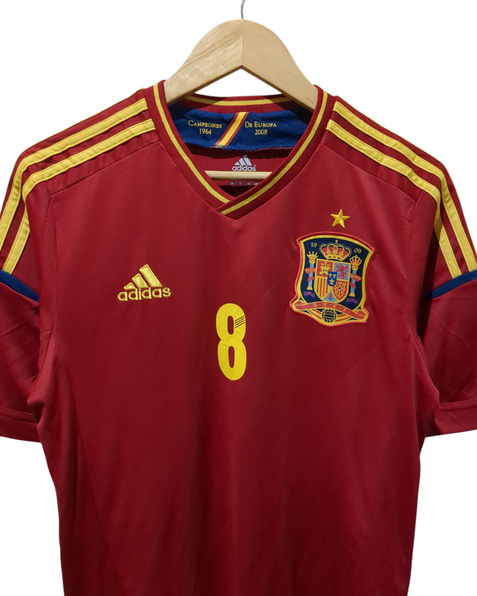 2011-12 Adidas Spain Home Shirt #8 Xavi - (S)