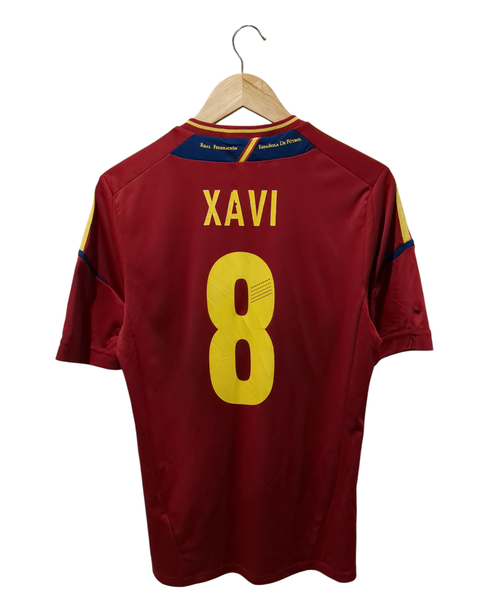 2011-12 Adidas Spain Home Shirt #8 Xavi - (S)